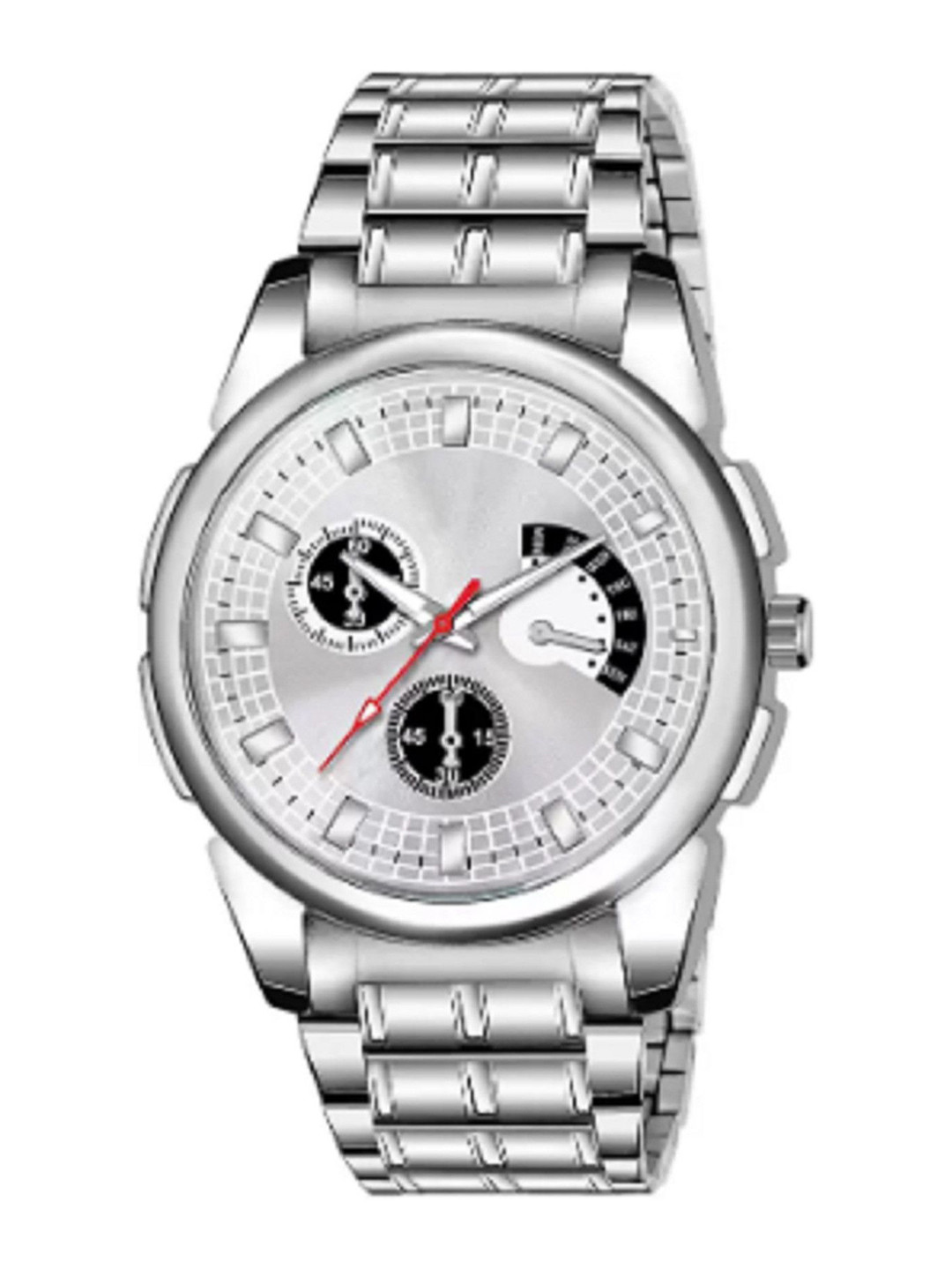 Miss Perfect Men Embellished Dial & Bracelet Style Straps Analogue Watch AC84