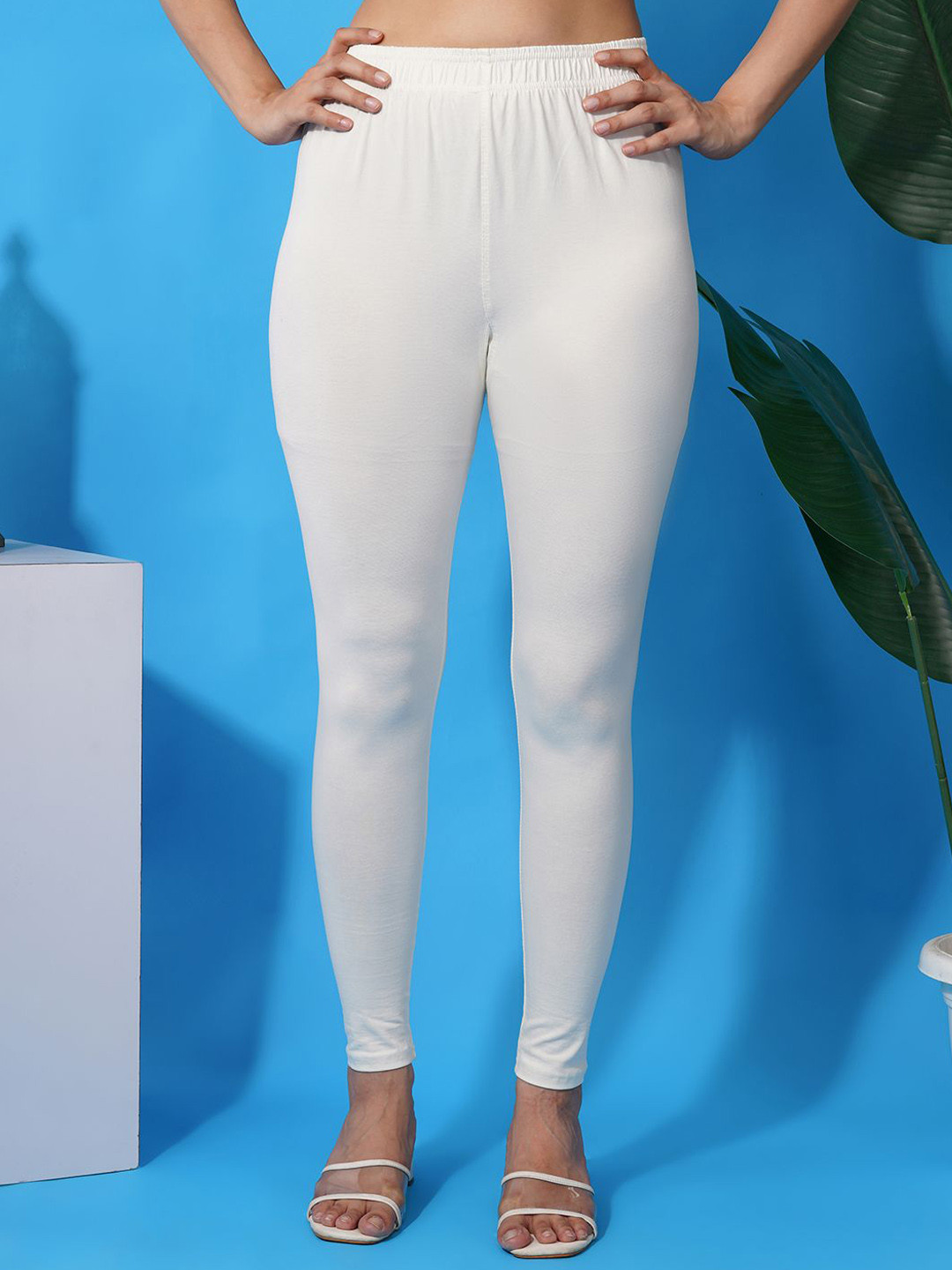 LEGITLOOKS Women Mid-Rise Ankle-Length Cotton Leggings