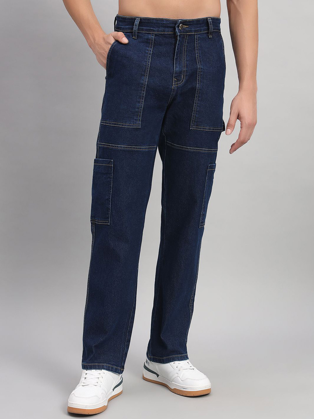 STEPLE DENIMS Men Relaxed Fit High-Rise Stretchable Jeans