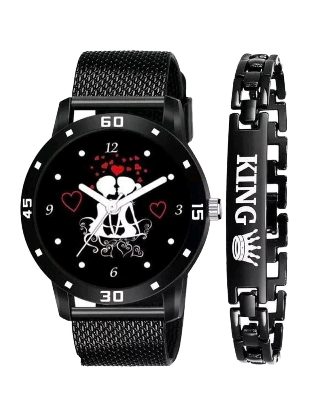 Miss Perfect Men Analogue Watch And Bracelet NPSF39