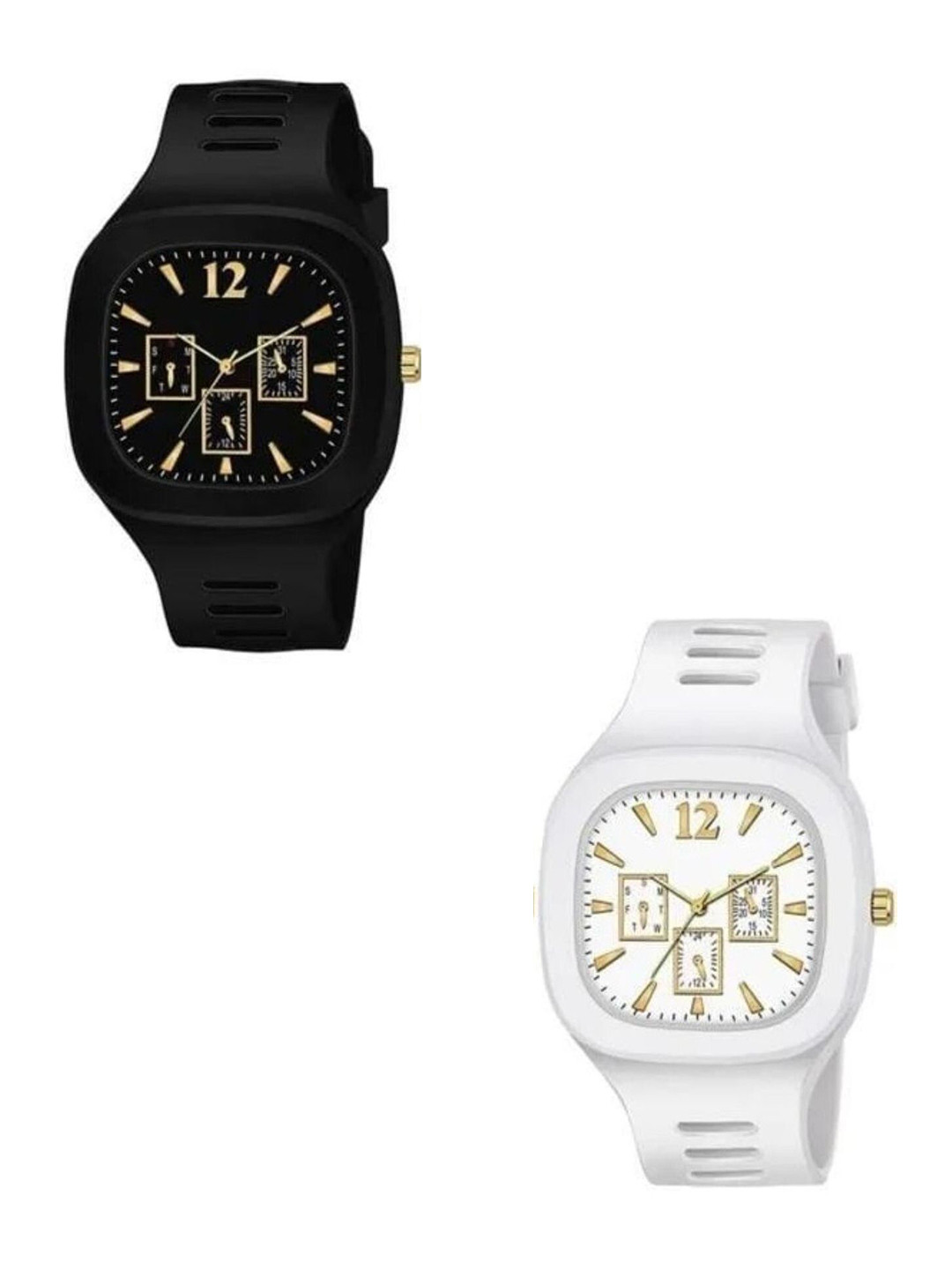 Miss Perfect Men Pack Of 2 Dial & Straps Analogue Watch jk2357