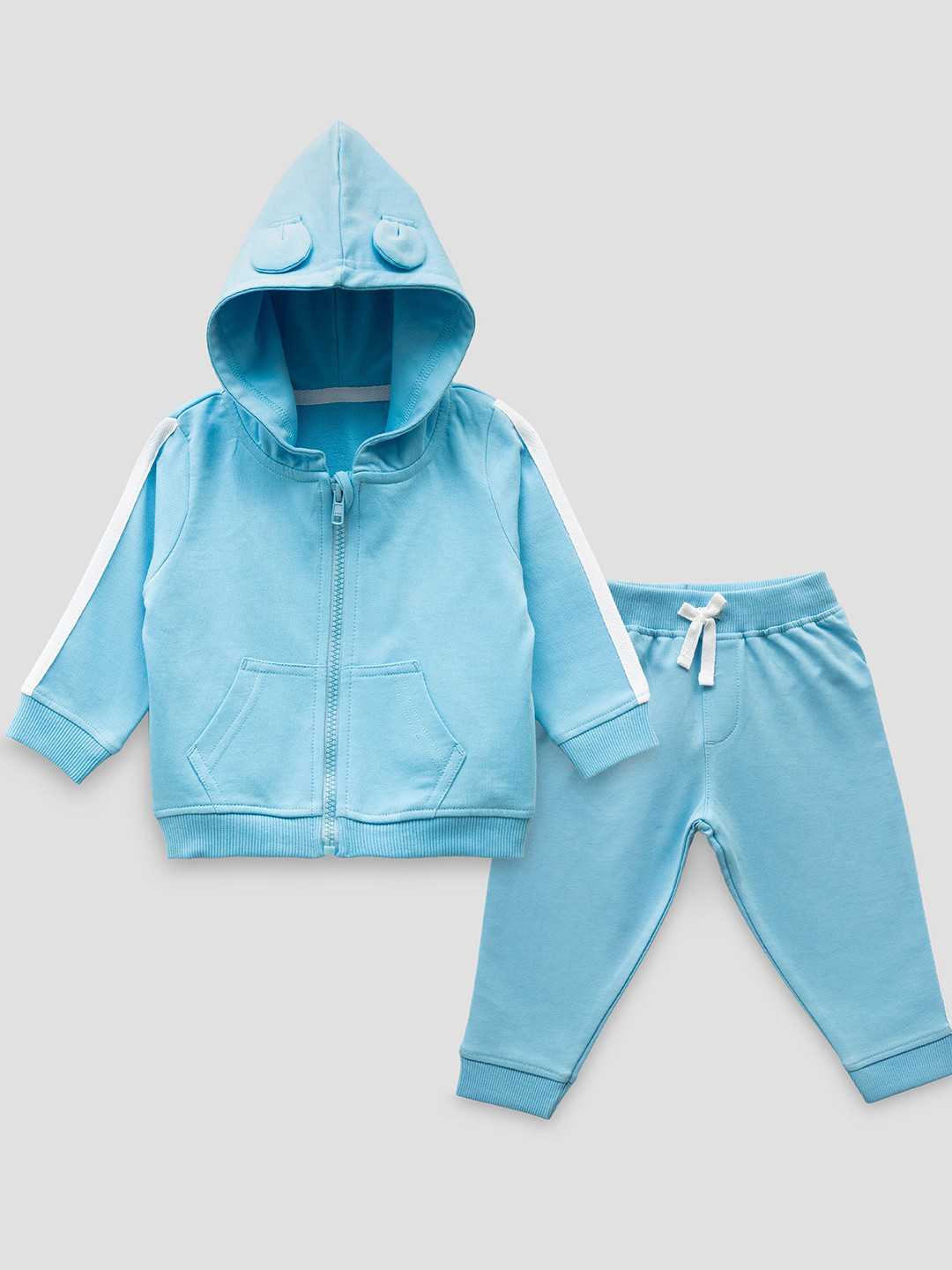YUV Kids Hooded Pure Cotton Sweatshirt And Jogger