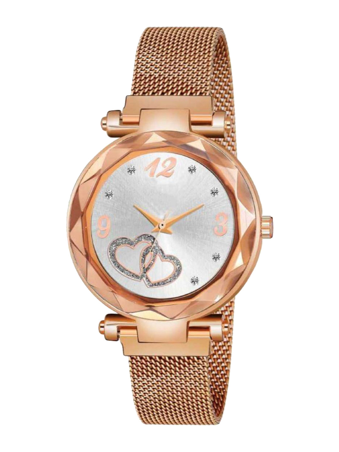 Miss Perfect Women Embellished Dial & Bracelet Style Straps Analogue Watch TrM75