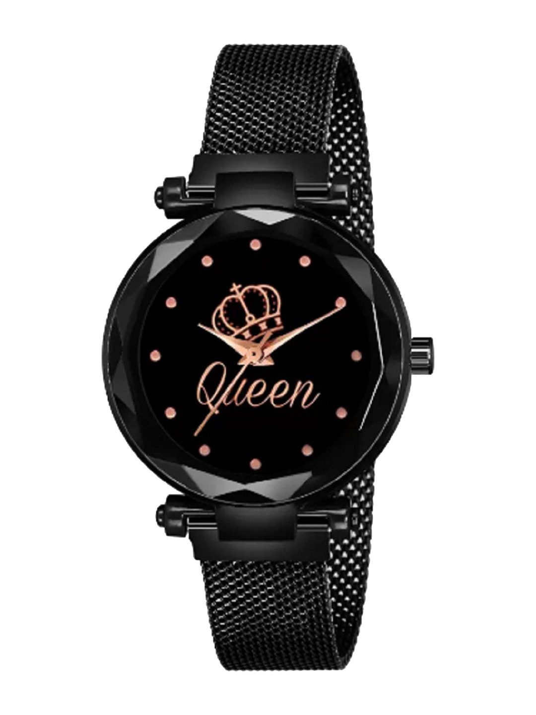 Miss Perfect Women Embellished Dial & Bracelet Style Straps Analogue Watch DF103