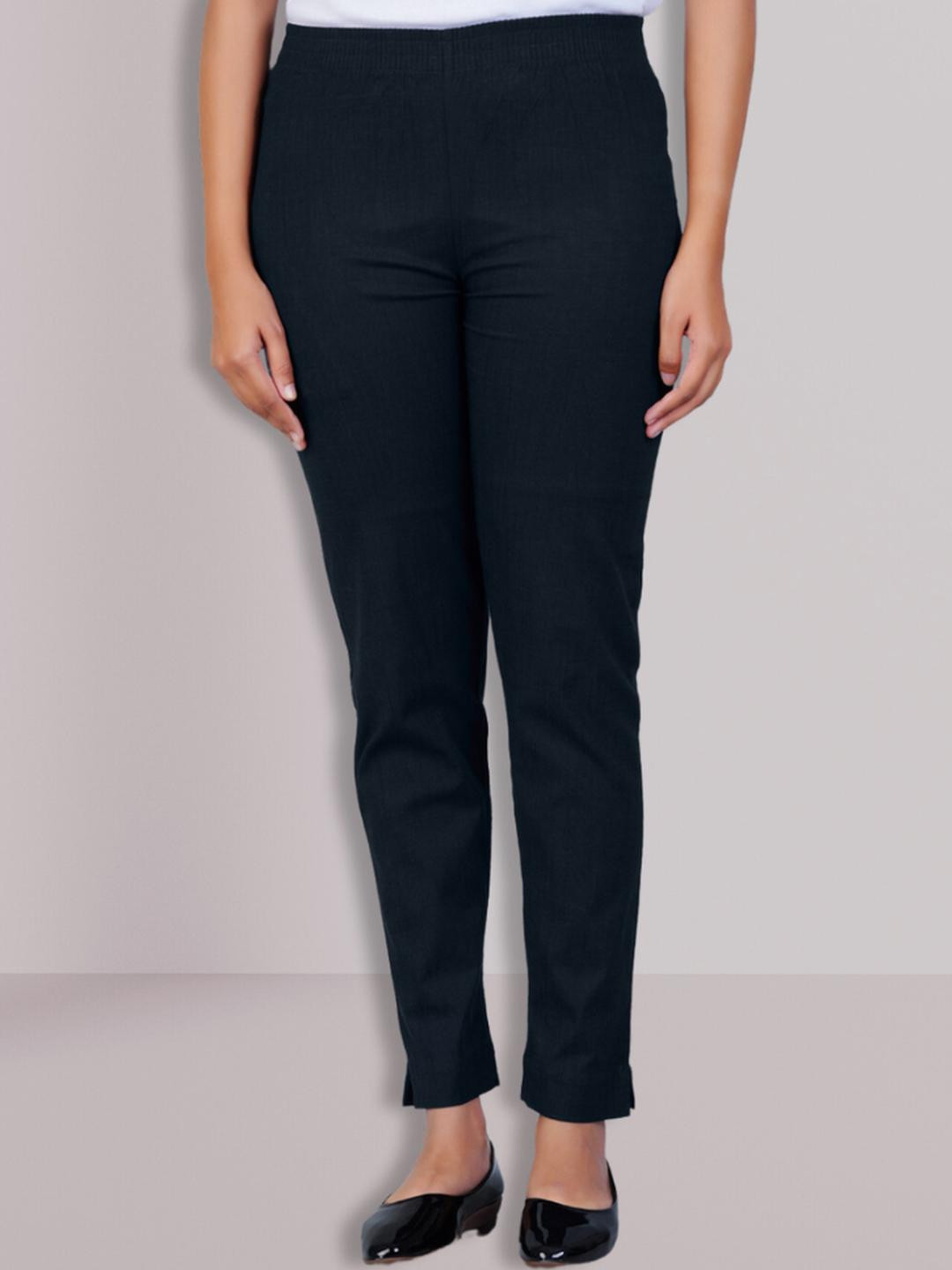 Happy Bunny Women Pencil Tapered Fit Easy Wash Trousers