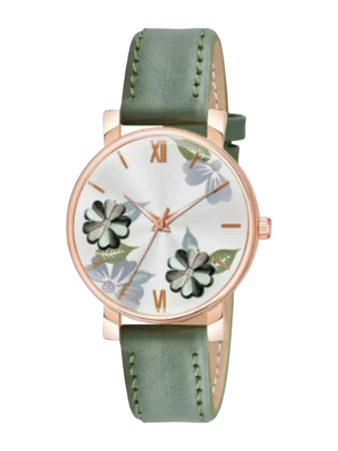 Miss Perfect Women Printed Dial & Leather Straps Analogue Watch LJ438