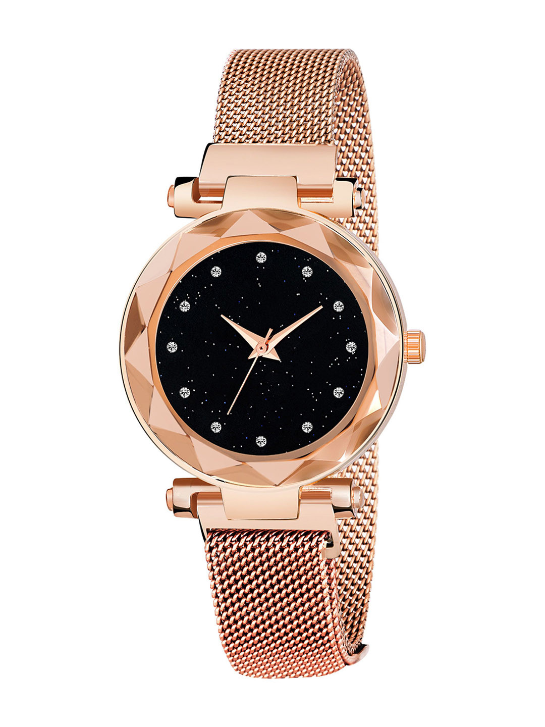 Miss Perfect Women Embellished Dial & Bracelet Style Straps Analogue Watch MERG-12D