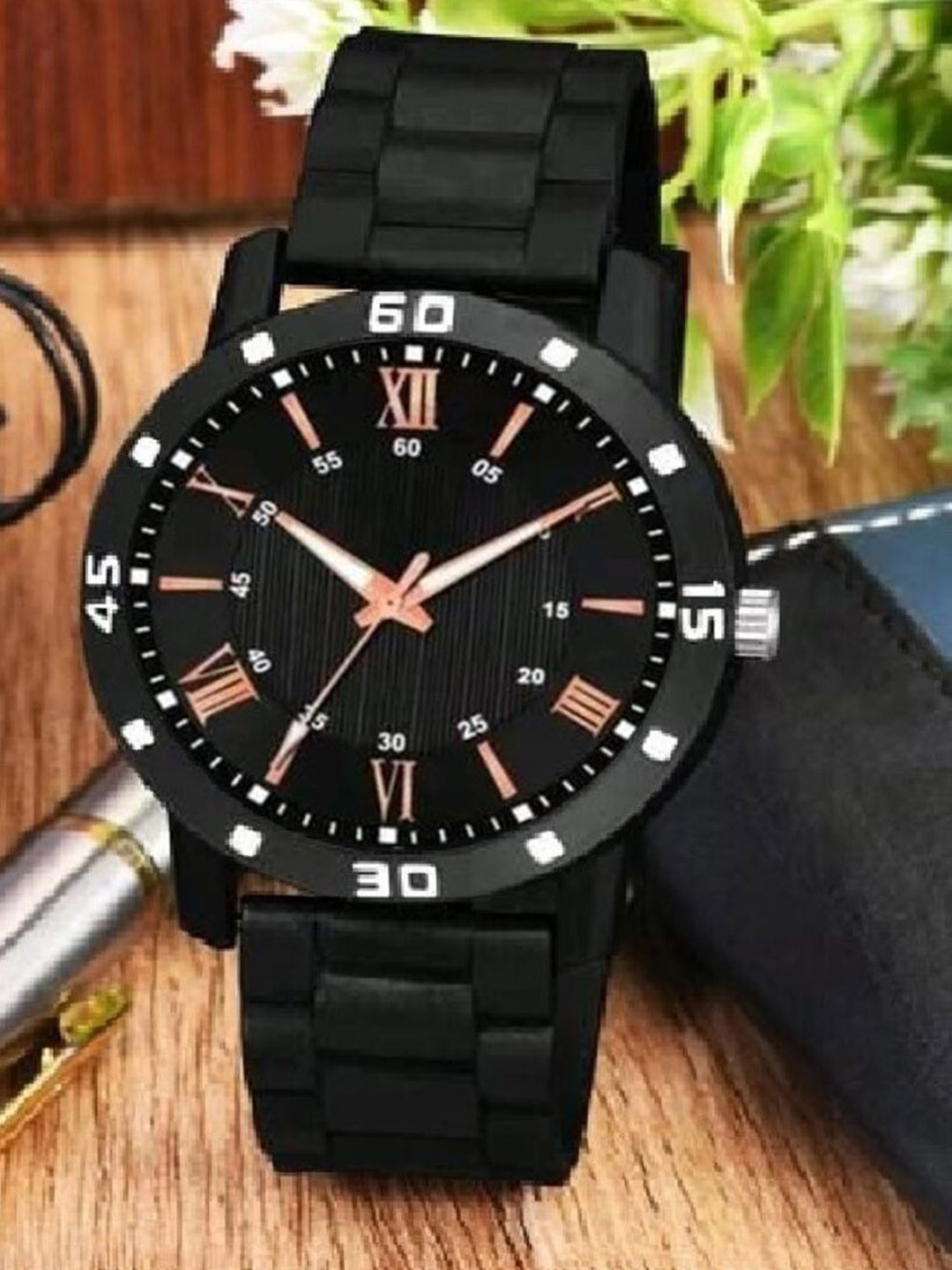 Miss Perfect Men Dial & Textured Straps Analogue Watch ACC5