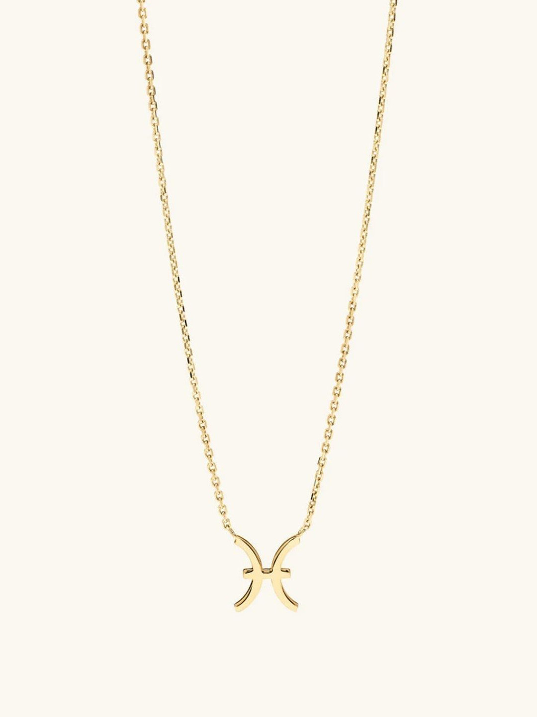 WOOYOU 925 Sterling Silver Gold-Plated Pisces Zodiac Pendant with Chain