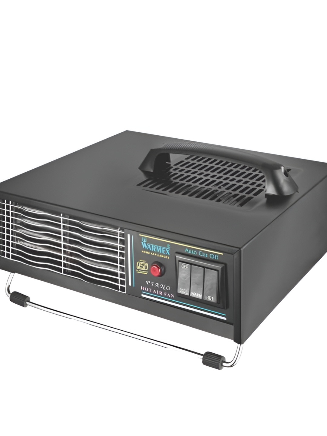 Warmex Home Appliances Black & White Portable Electric Room Fan Heater With Quick Heating