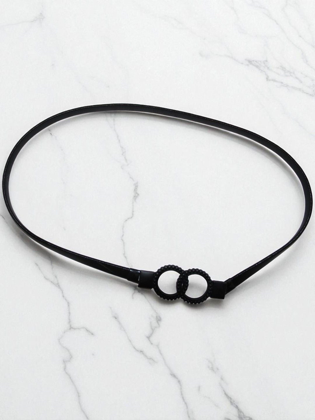 Jolly Faces Women Slim Belt with Interlock Closure