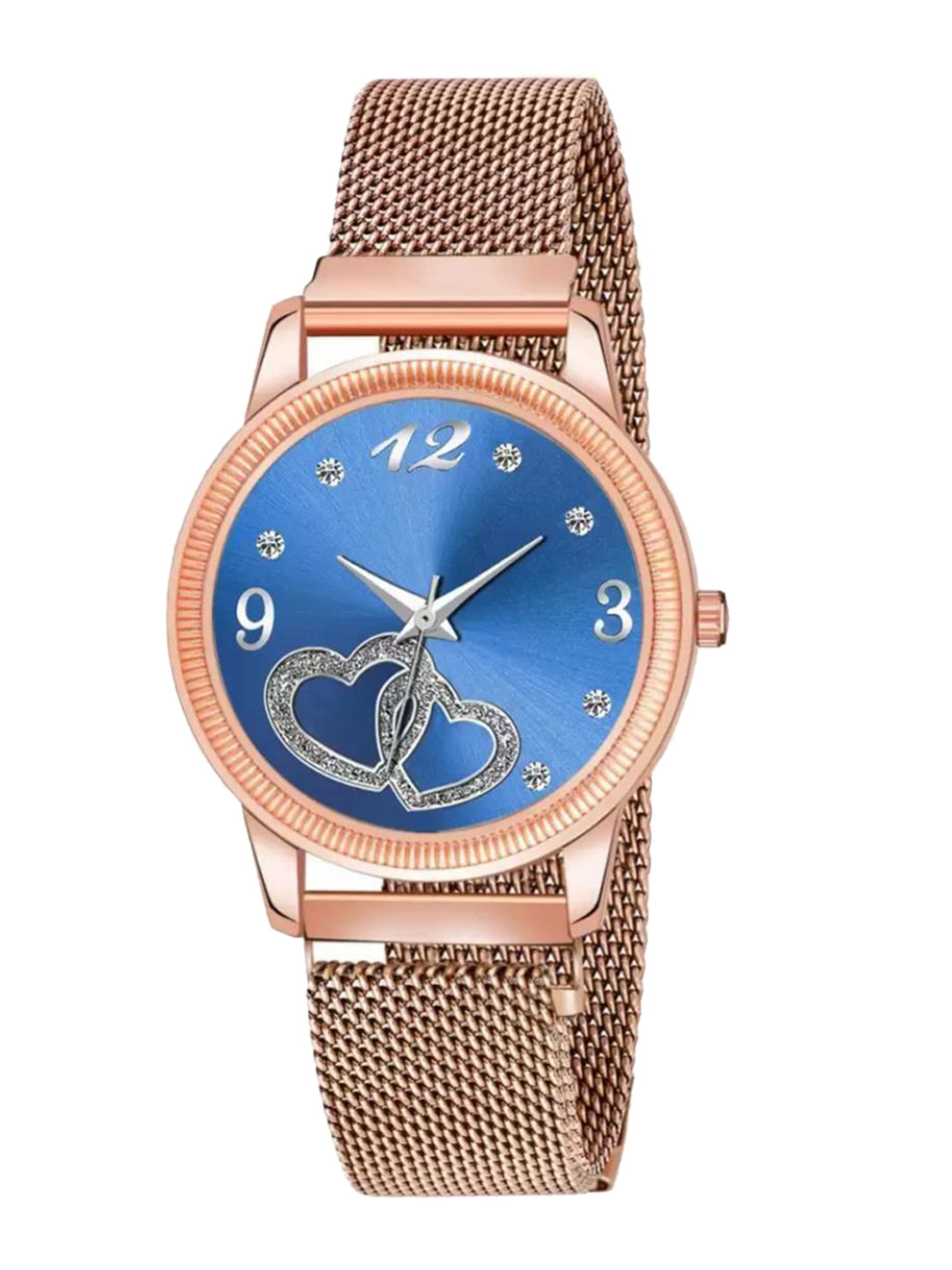 Miss Perfect Women Embellished Dial & Bracelet Style Straps Analogue Watch jk636