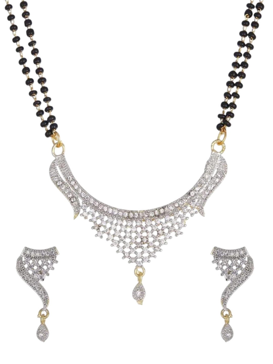 Riyasales Artificial Stones Studded & Beaded Jewellery  Set