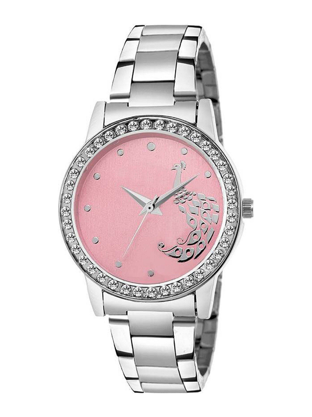 Miss Perfect Women Embellished Dial & Bracelet Style Straps Analogue Watch q61