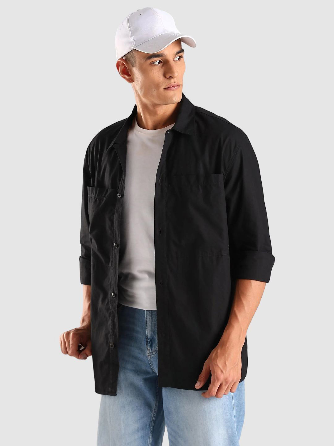 Calvin Klein Jeans Spread Collar Chest Pocket Cotton Relaxed Fit Casual Shirt