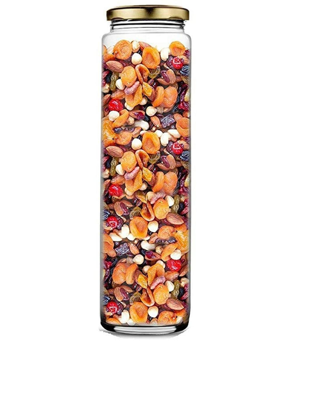 SOMIL Transparent & Nude-Coloured Glass Water Bottle