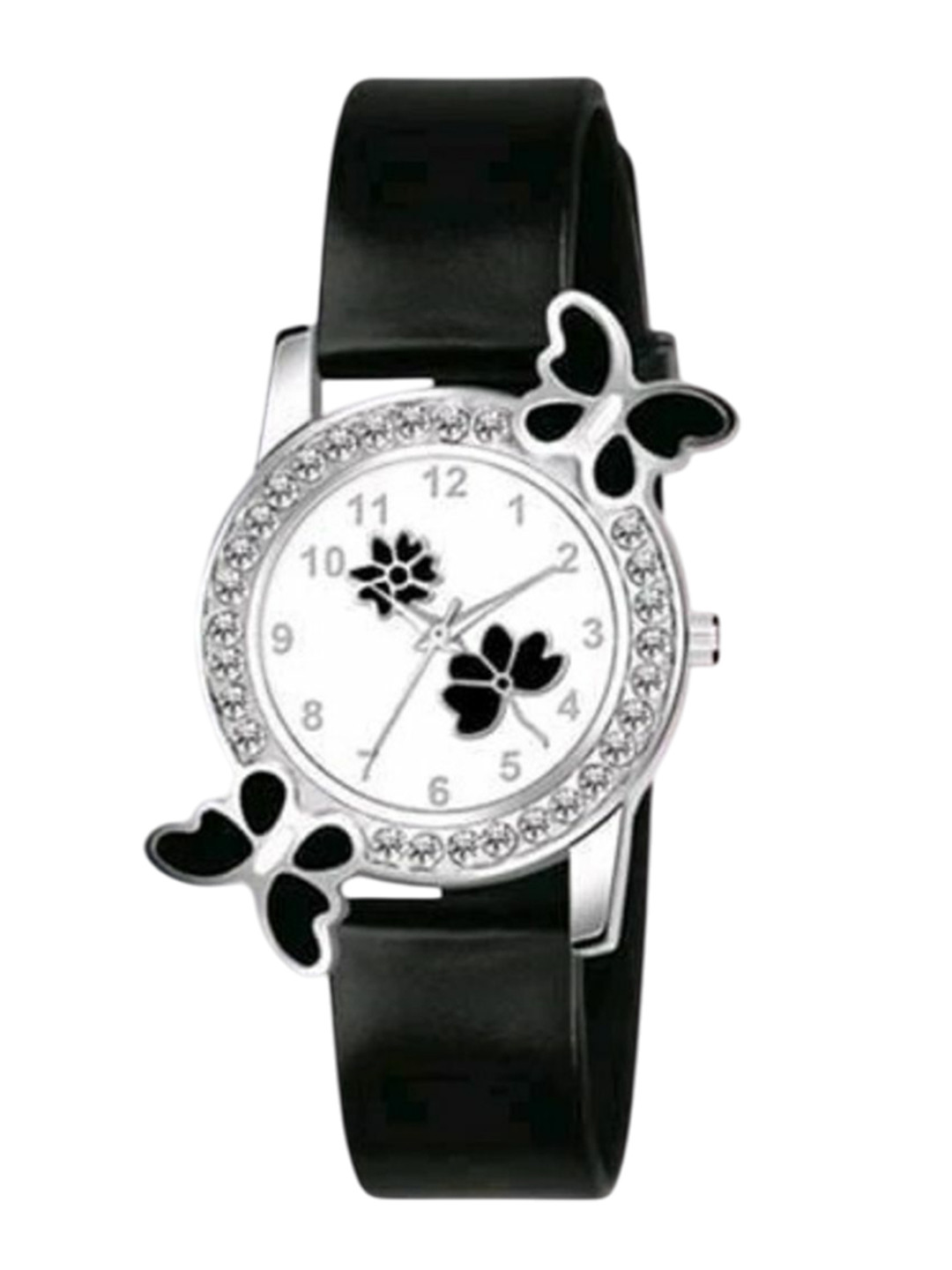 Miss Perfect Women Round Embellished Dial Analogue Watch PU_369