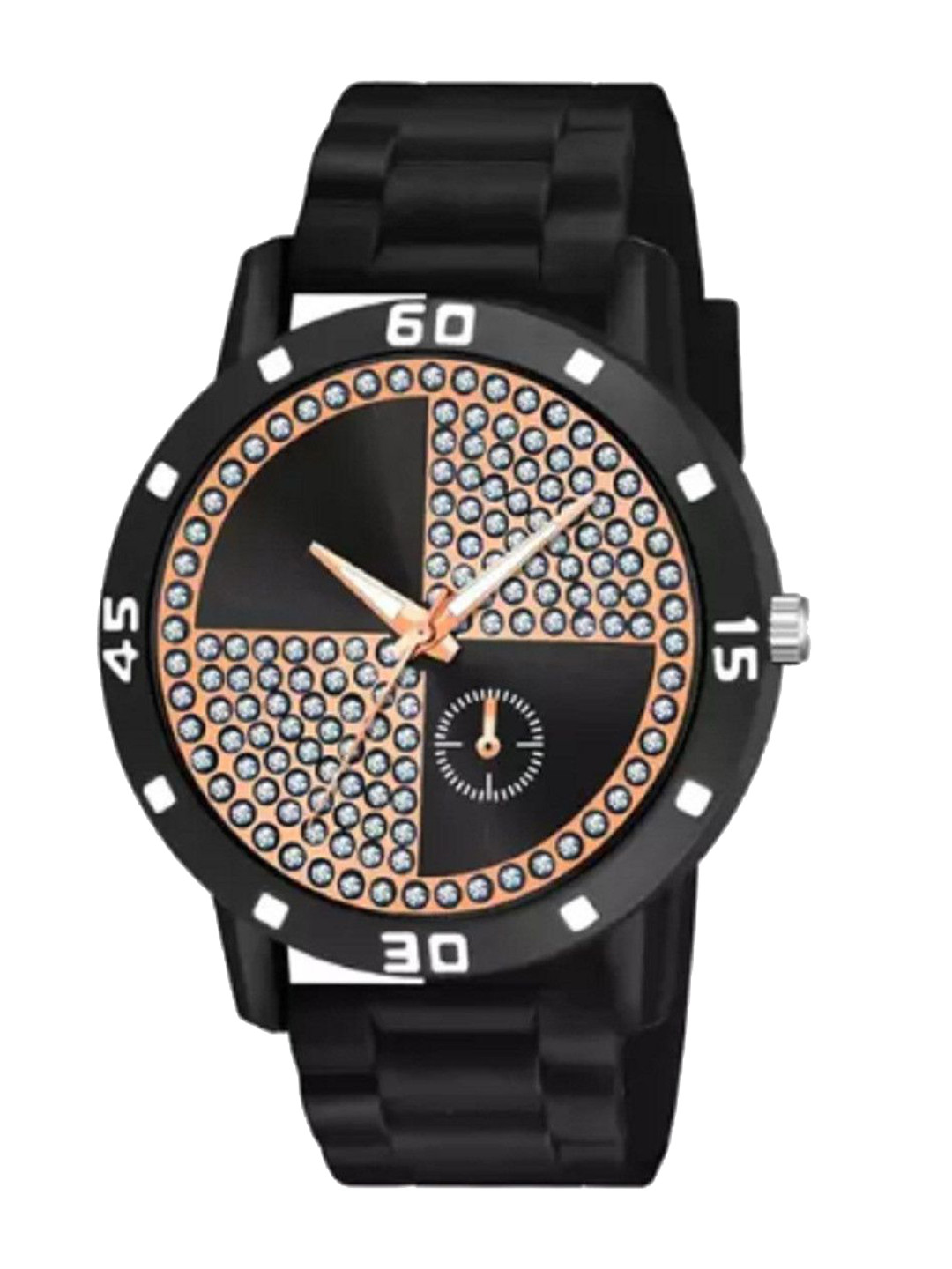 Miss Perfect Men Textured Dial & Straps Watch GA109