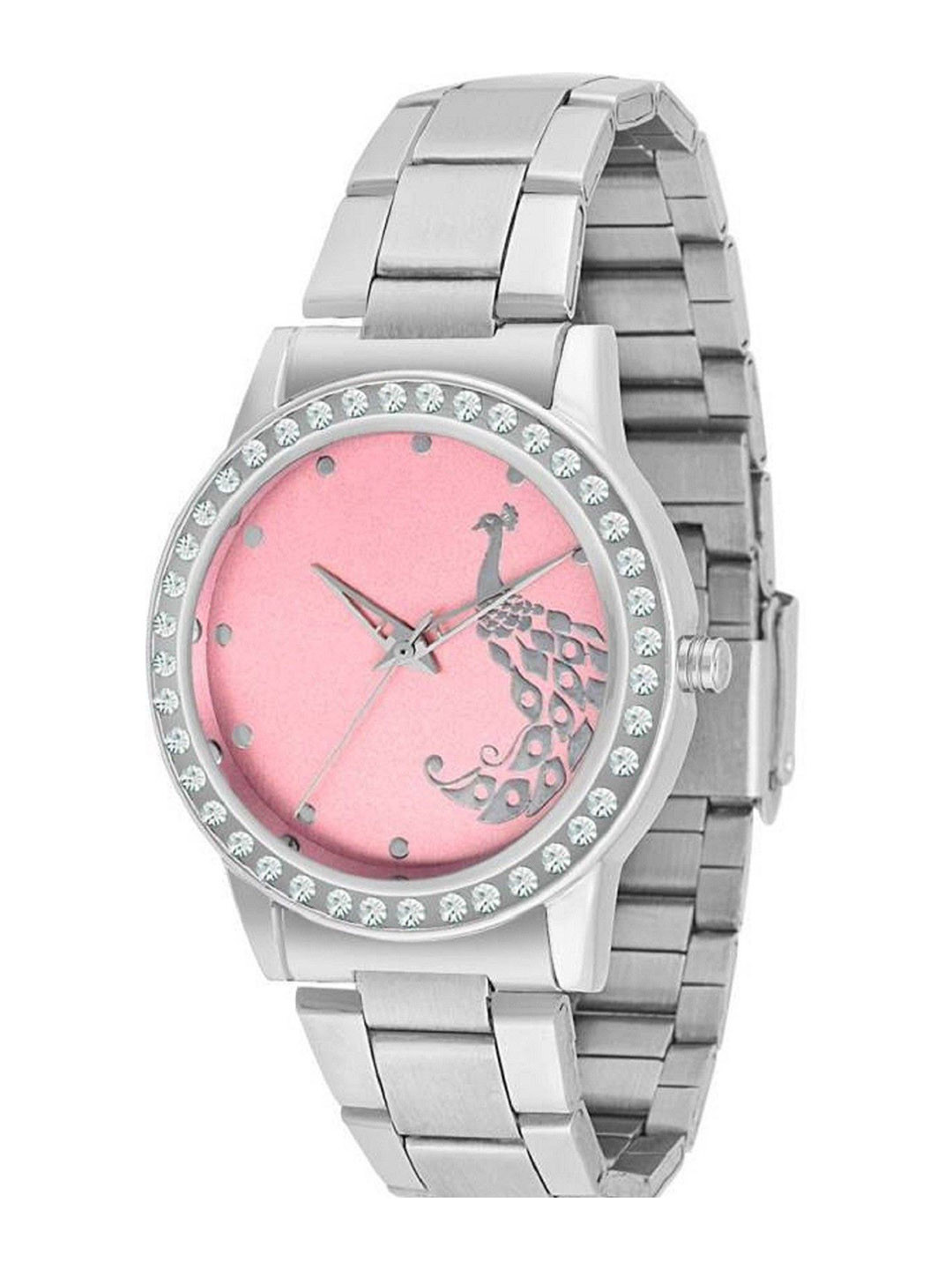 Miss Perfect Women Embellished Dial & Bracelet Style Straps Analogue Watch q34