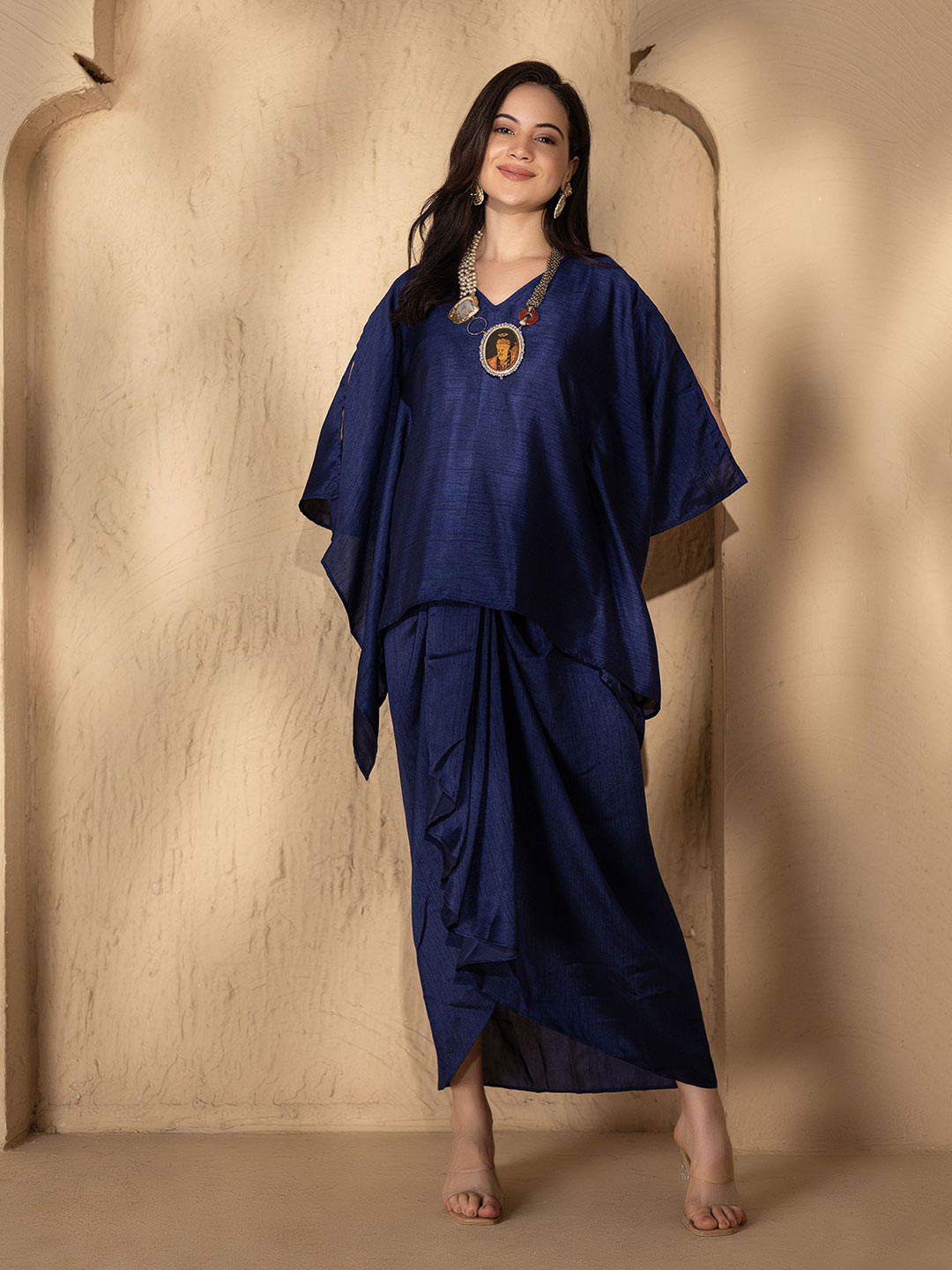 MABISH by Sonal Jain Kaftan with Dhoti Skirt