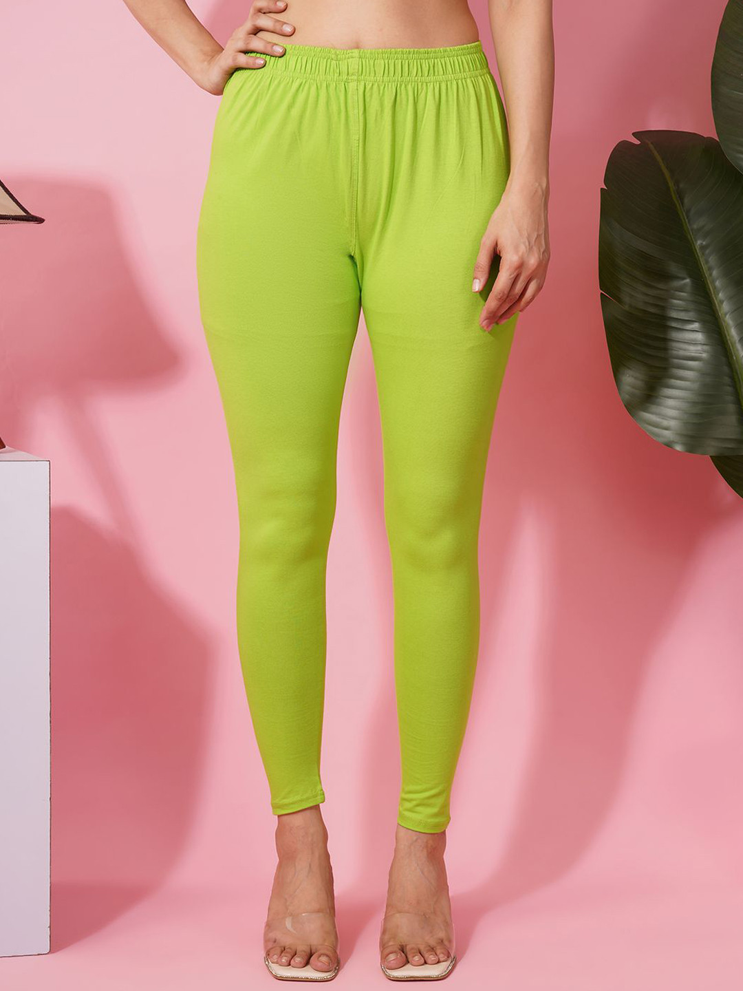 LEGITLOOKS Women Cotton Mid-Rise Ankle-Length Leggings
