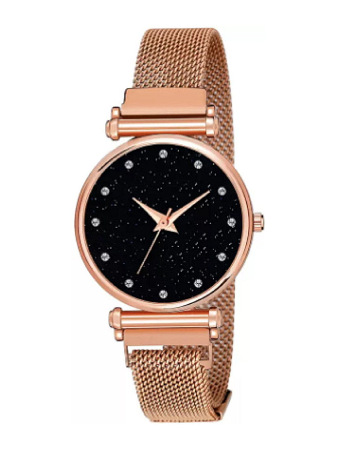 Miss Perfect Women Embellished Dial & Bracelet Style Straps Analogue Watch DF151