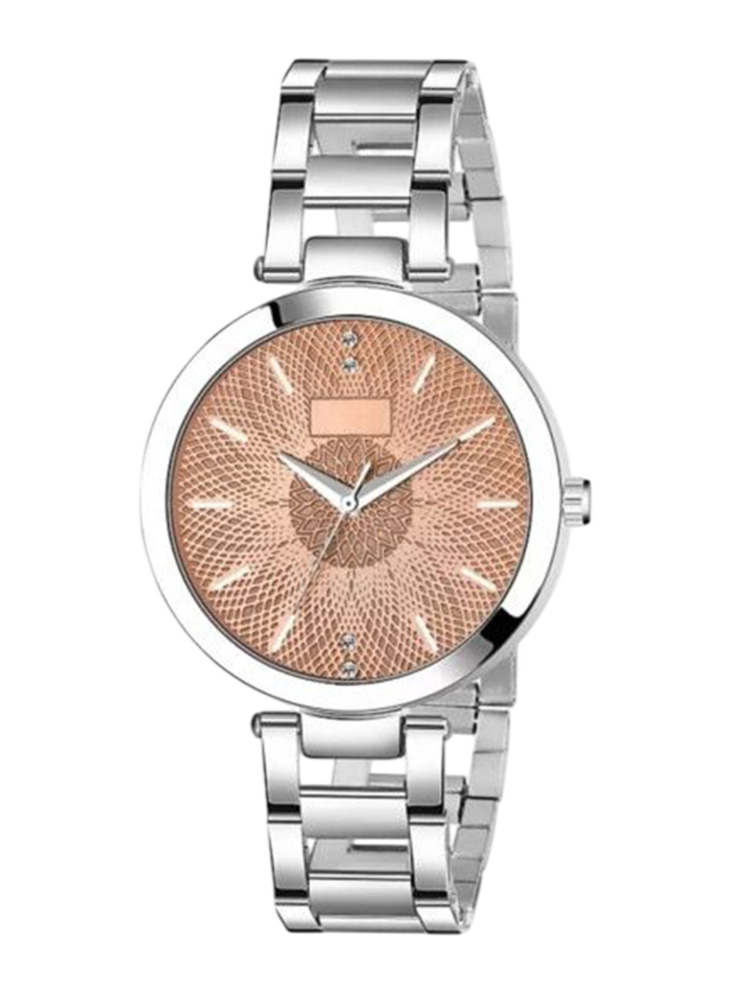 Miss Perfect Women Embellished Dial & Bracelet Style Straps Analogue Watch QE120