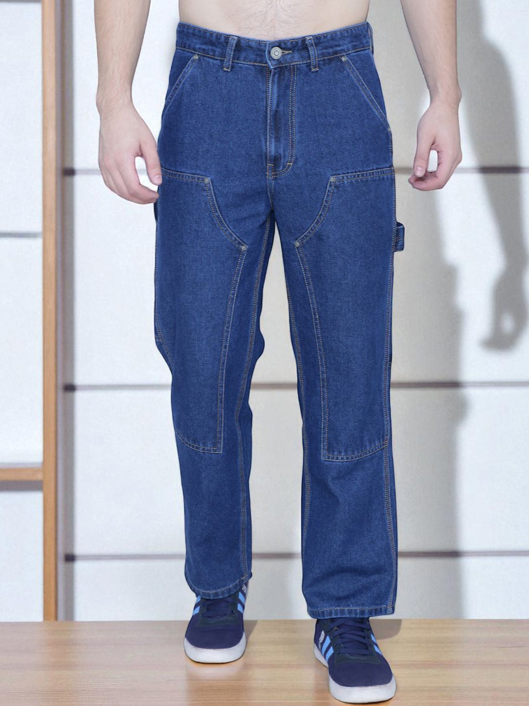 AWACK Men Rodeo Baggy High-Rise No Fade Stretchable Jeans