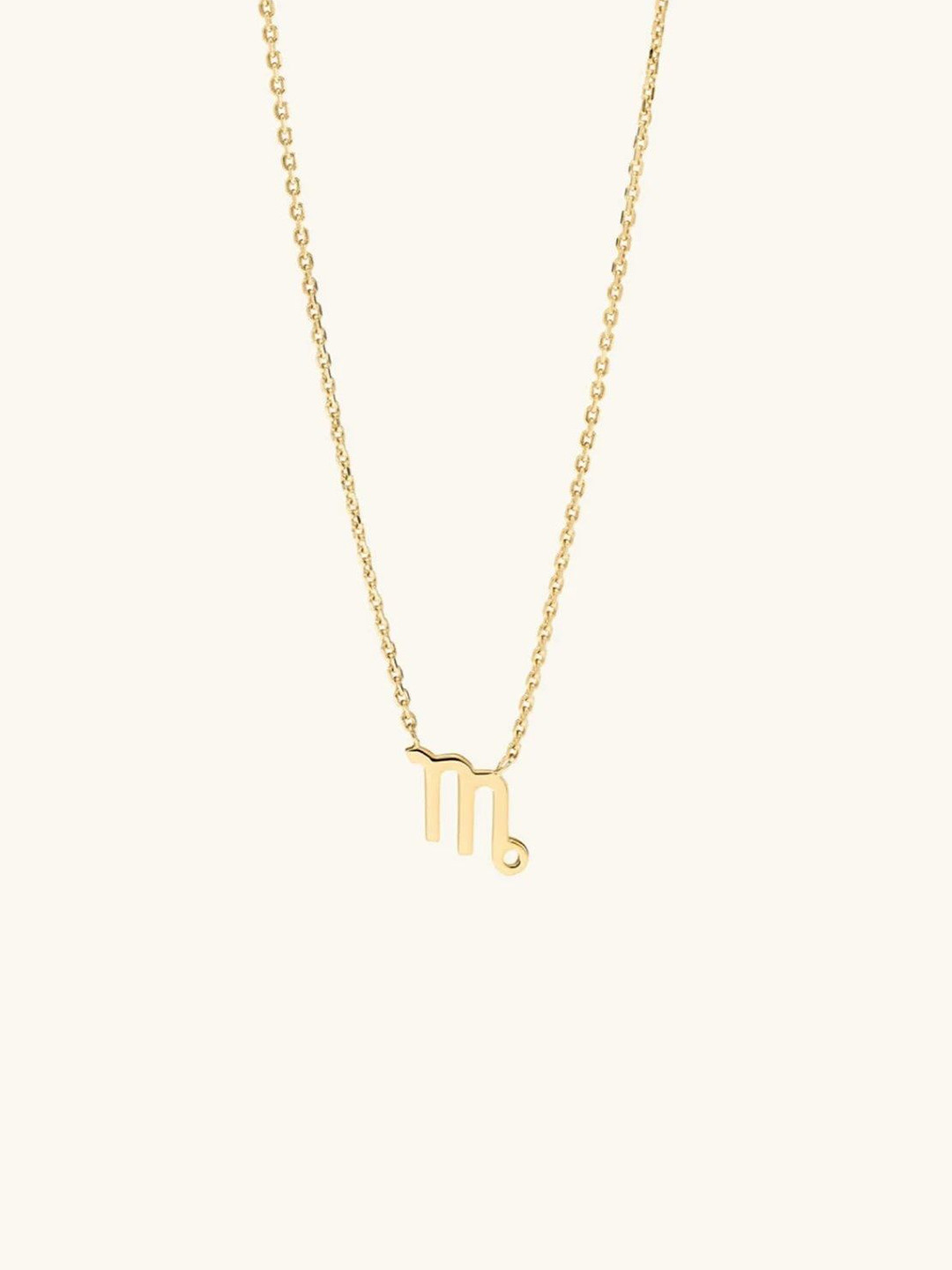 WOOYOU 925 Sterling Silver Virgo Zodiac Gold-Plated Pendant With Chain