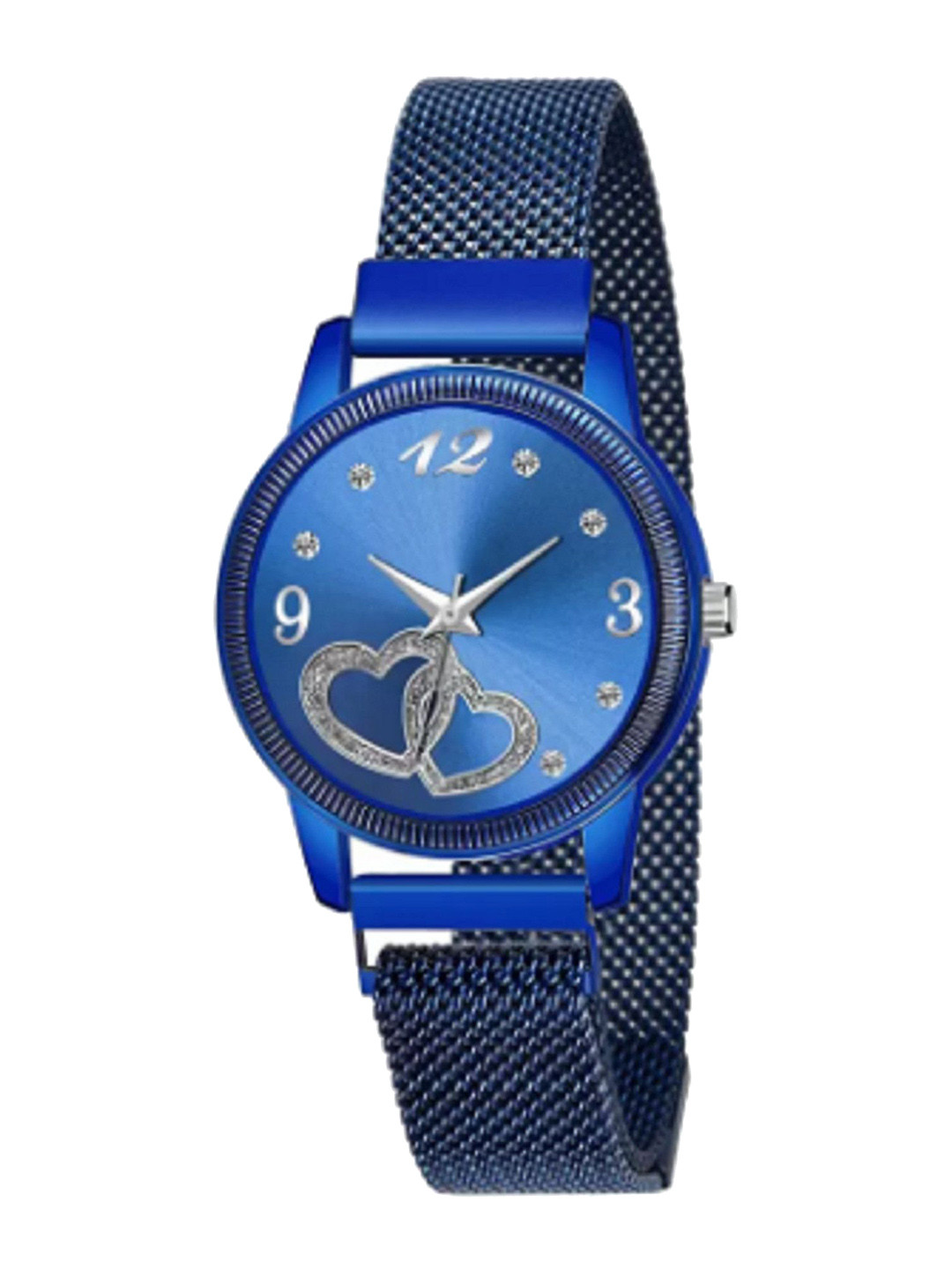 Miss Perfect Women Embellished Dial & Bracelet Style Straps Analogue Watch DF168