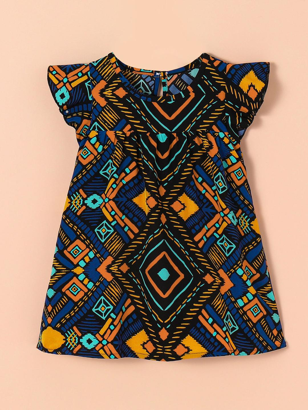 Hopscotch Girls Polyester Fit & Flare Dresses