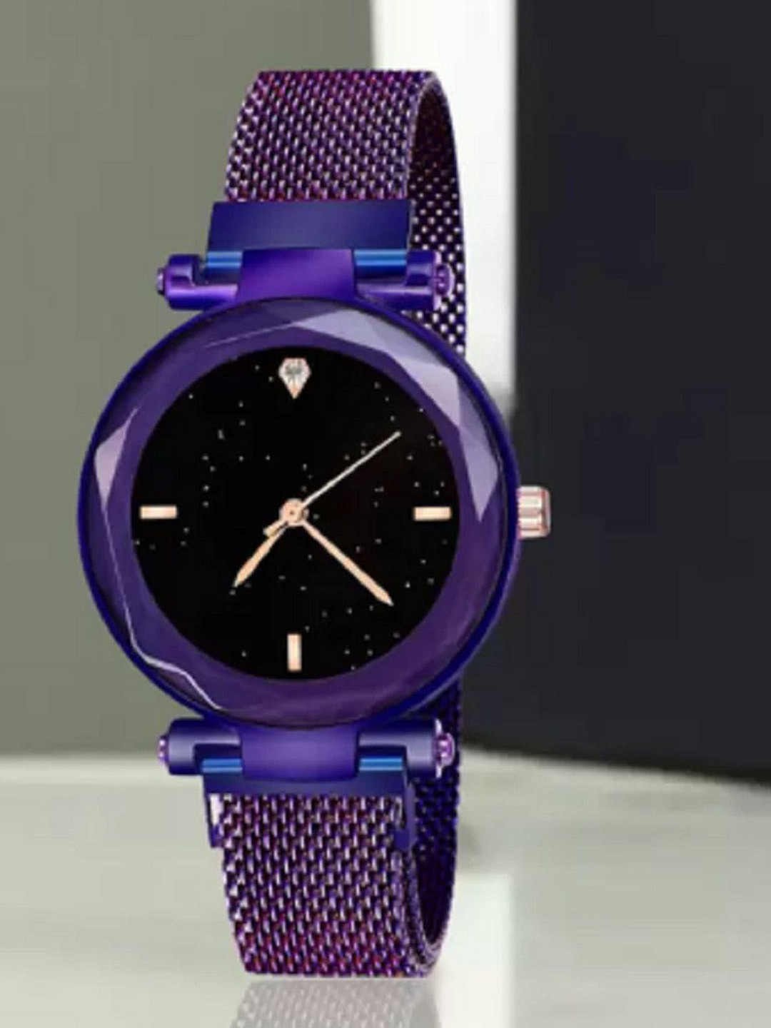 Miss Perfect Women Embellished Dial & Bracelet Style Straps Analogue Watch PL408
