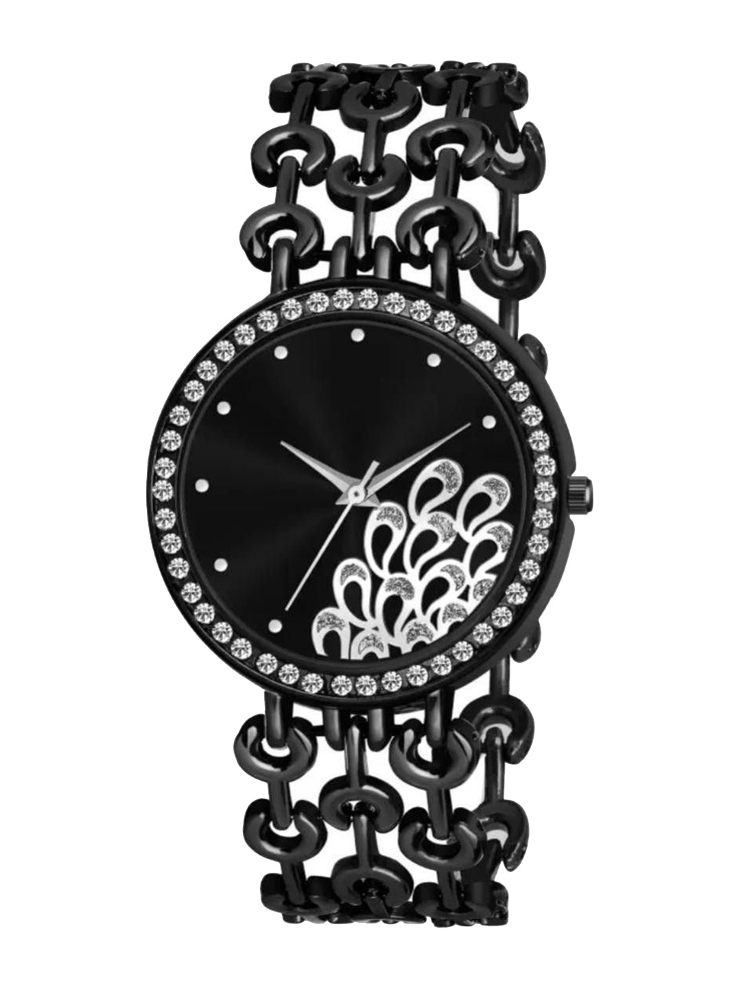 Miss Perfect Women Embellished Dial & Textured Straps Analogue Watch Aki21