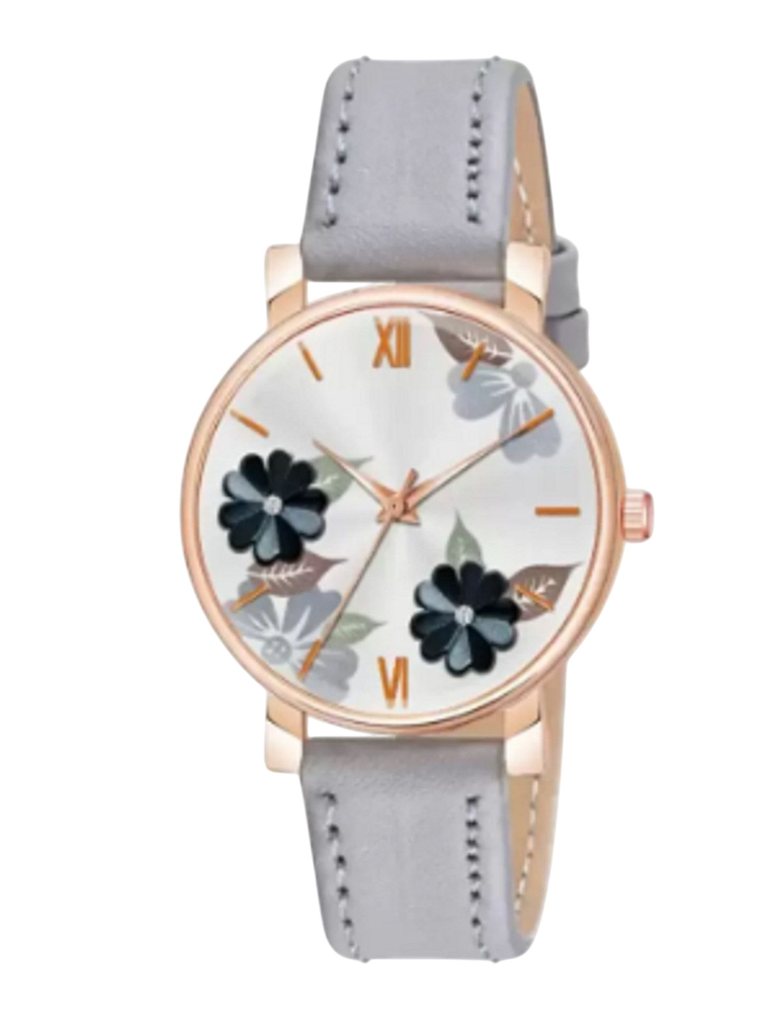 Miss Perfect Women Patterned Leather Bracelet Style Straps Analogue Watch LJ444