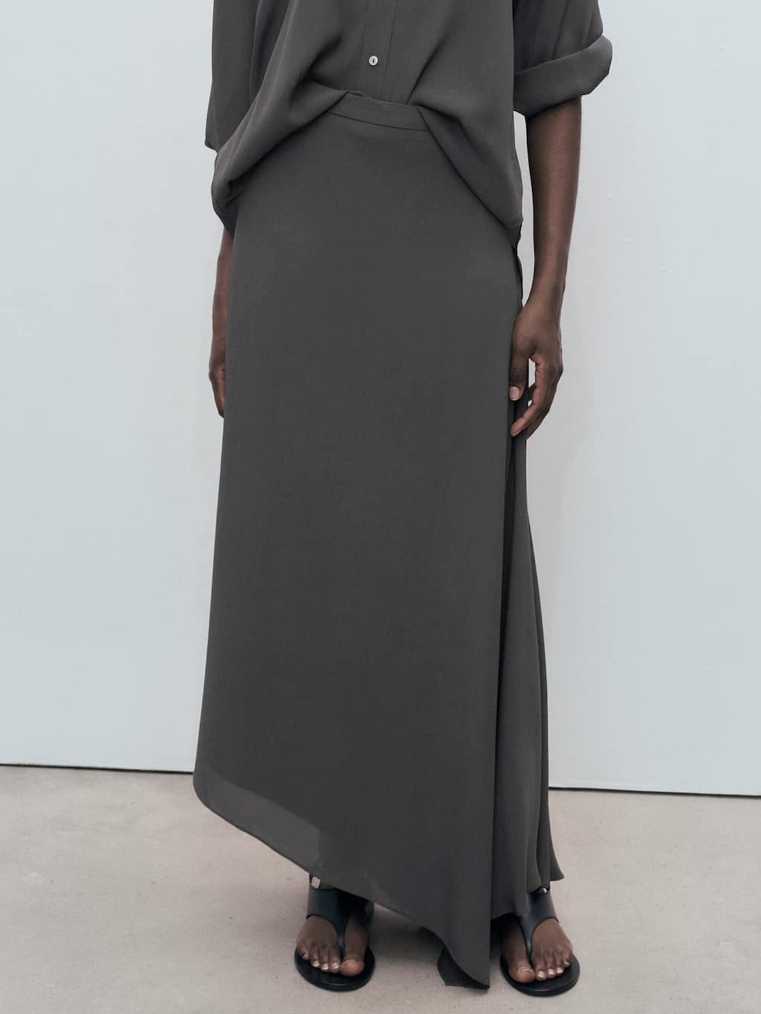 MANGO Asymmetrical Maxi Skirt