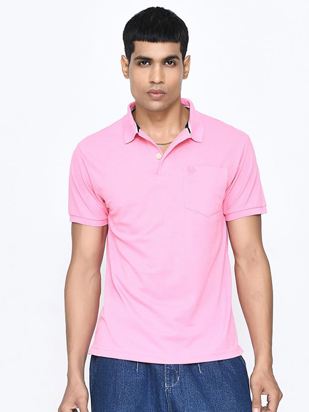 PASSPORT JEANS Polo Collar Cotton T-shirt