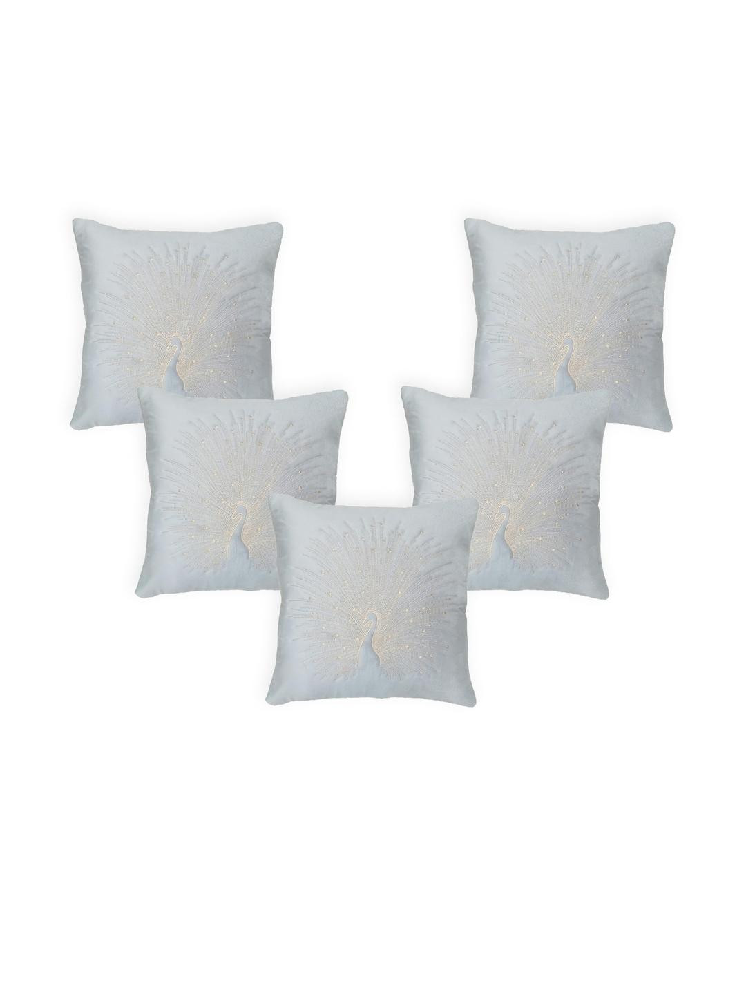 Sun Rise White Set of 5 Cushion Covers