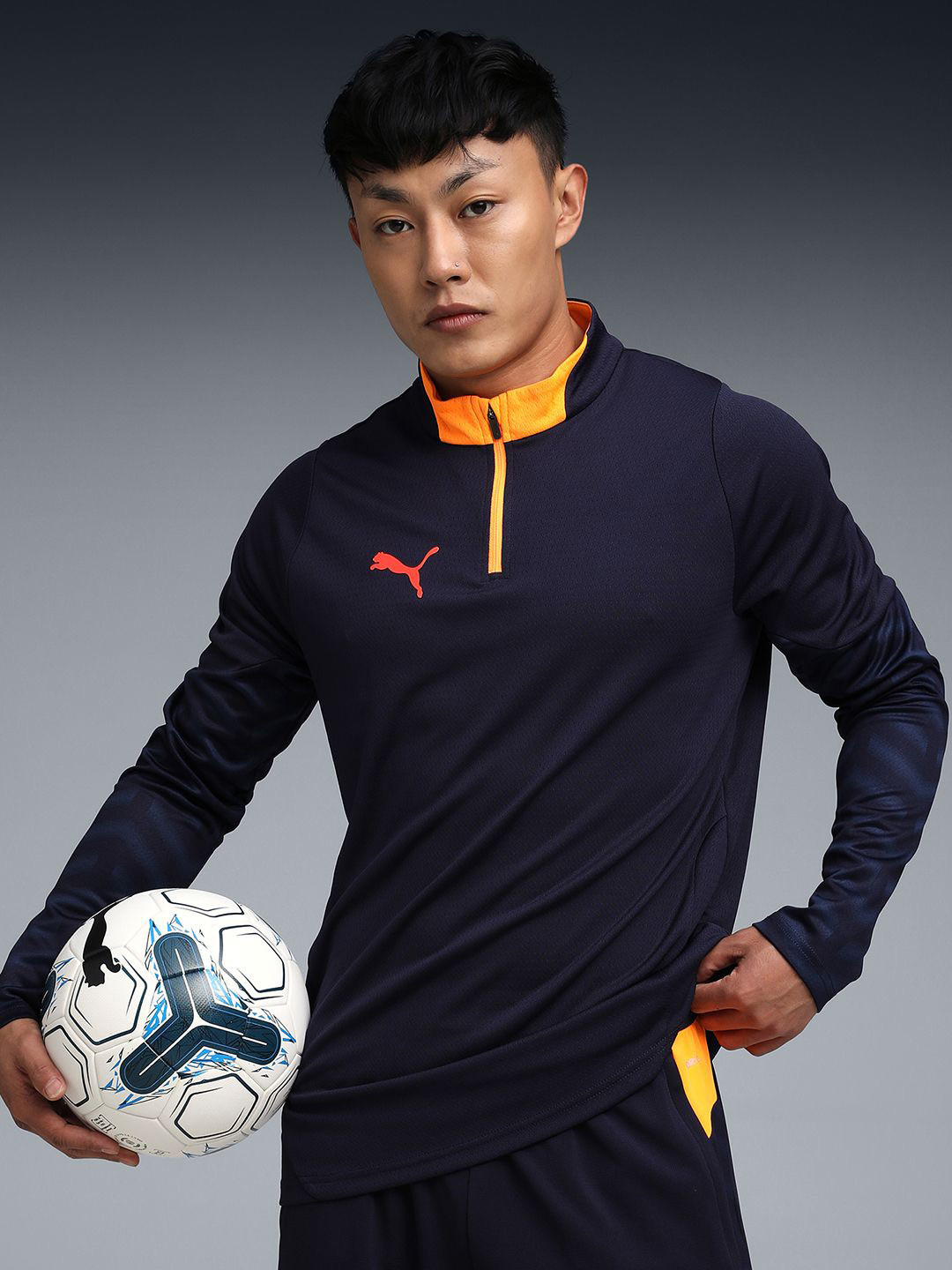 Puma individualCUP 1/4 Zip Men Football Track Jacket