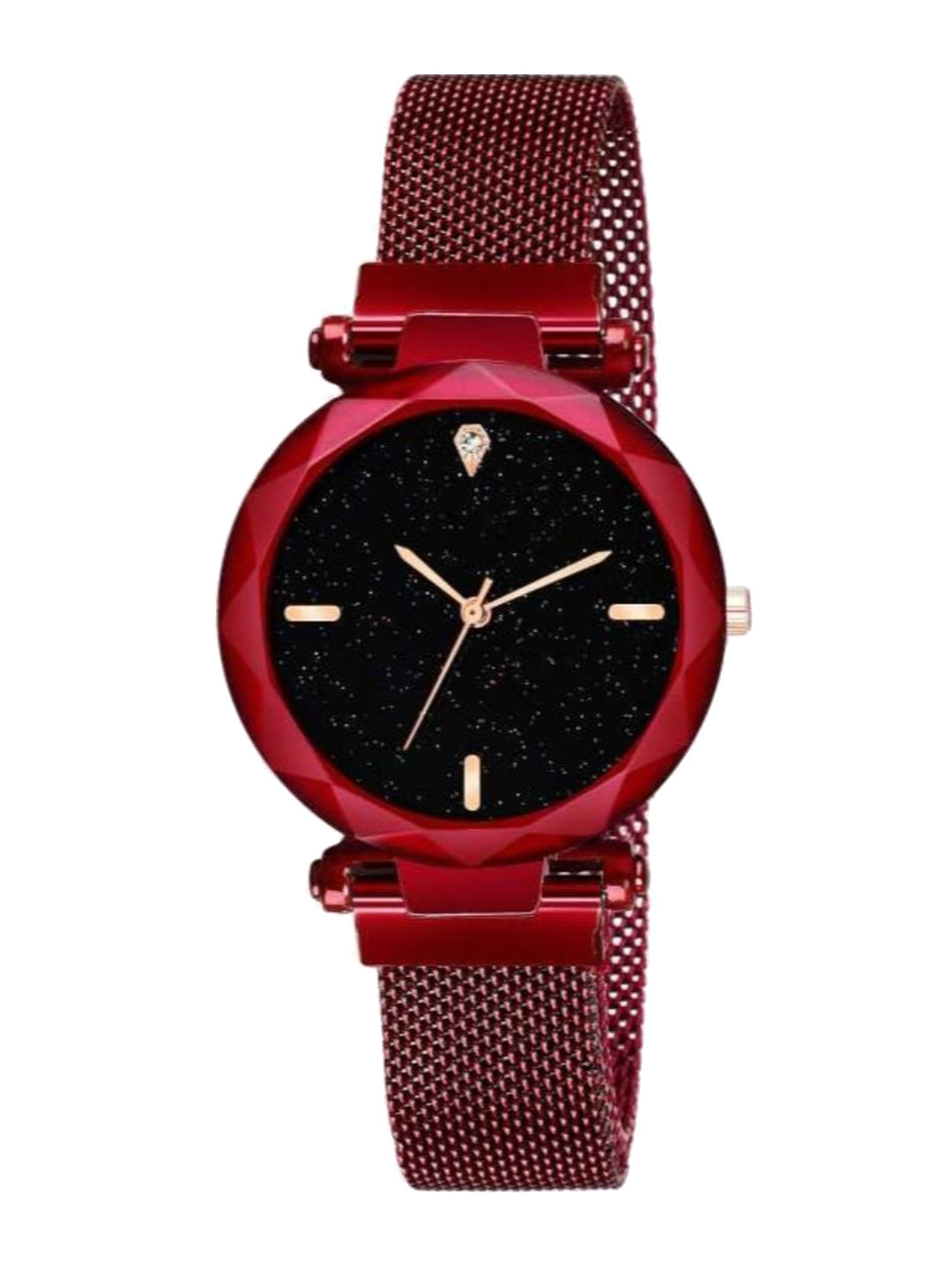 Miss Perfect Women Embellished Dial & Stainless Steel Straps Analogue Watch Ki205