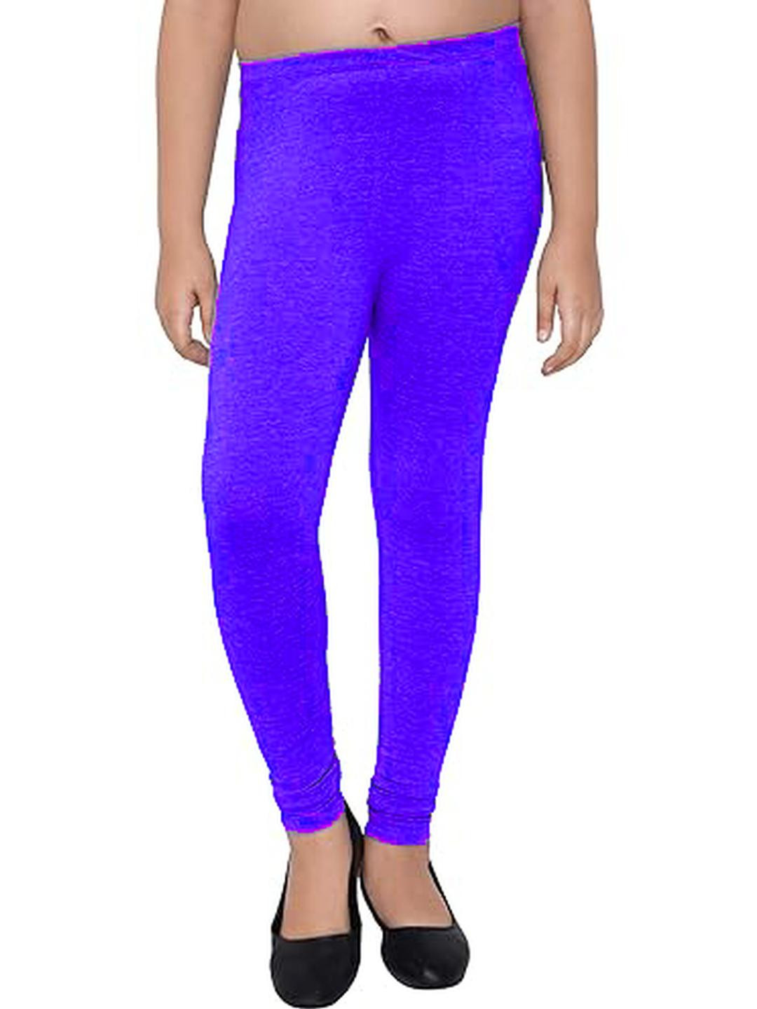 Tik Tok WEARS Pack Of 2 Girls Casual Regular Fit Plain Cotton Leggings