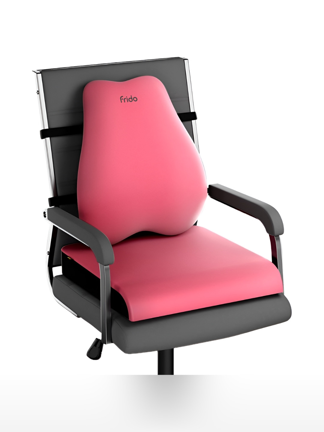 FRIDO Pink 2 Pieces Backrest & Seat General Support Chair Pads