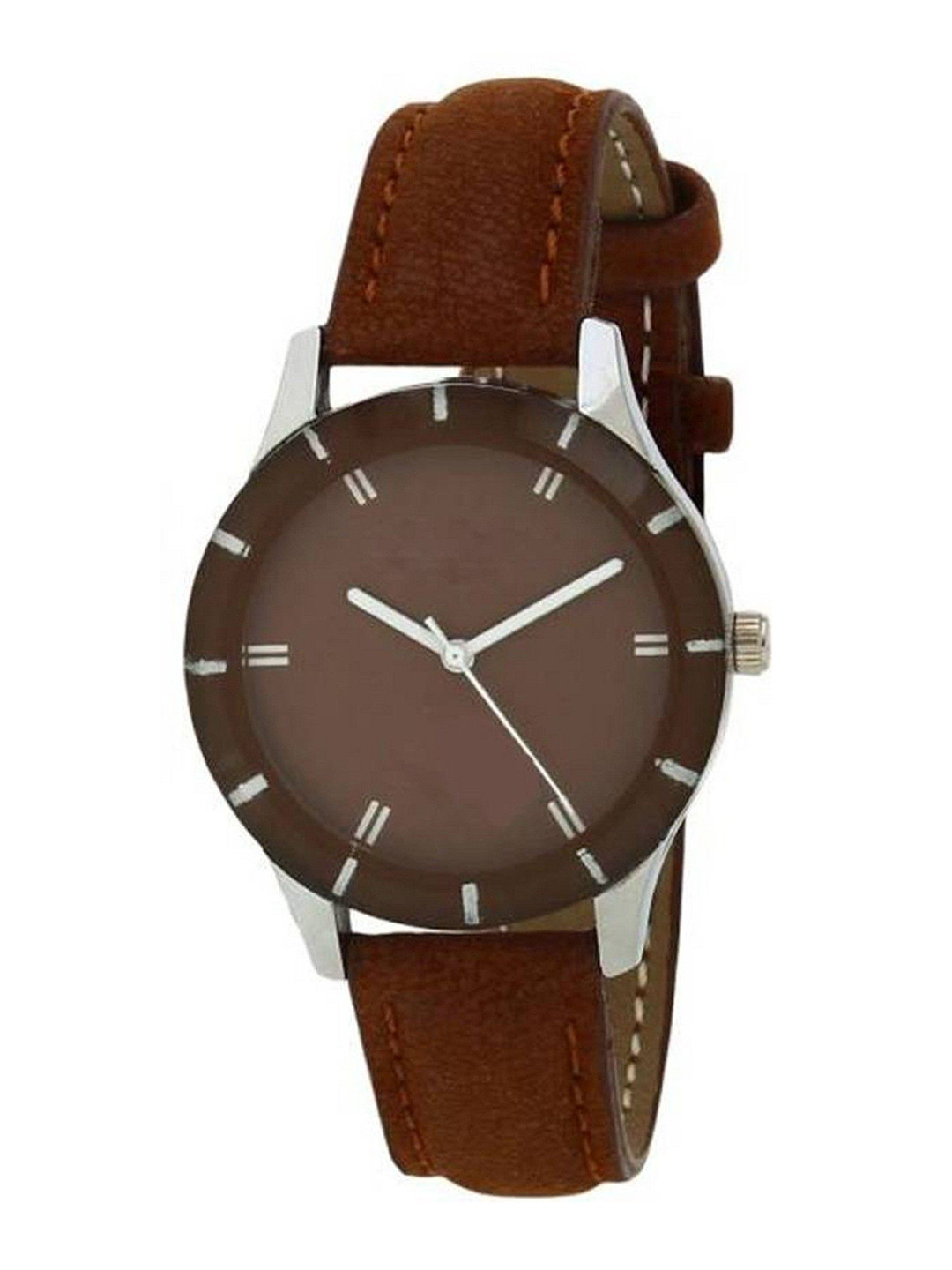 Miss Perfect Unisex Dial & Leather Textured Straps Analogue Watch aa21