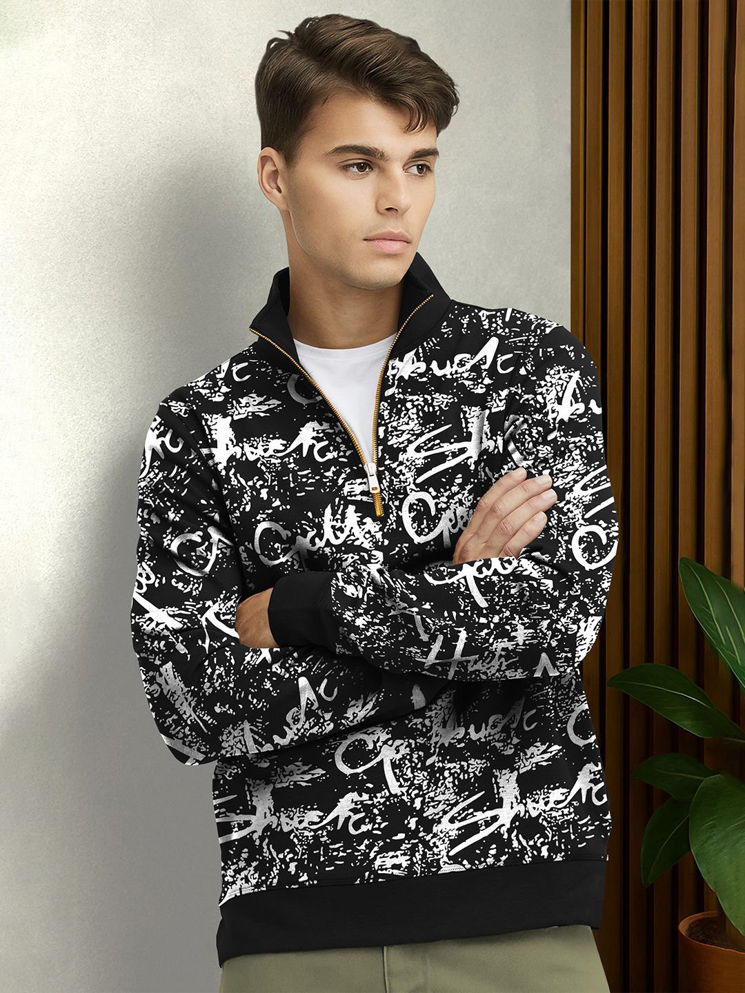 TRIPR Men Printed Full Sleeve Sweatshirt