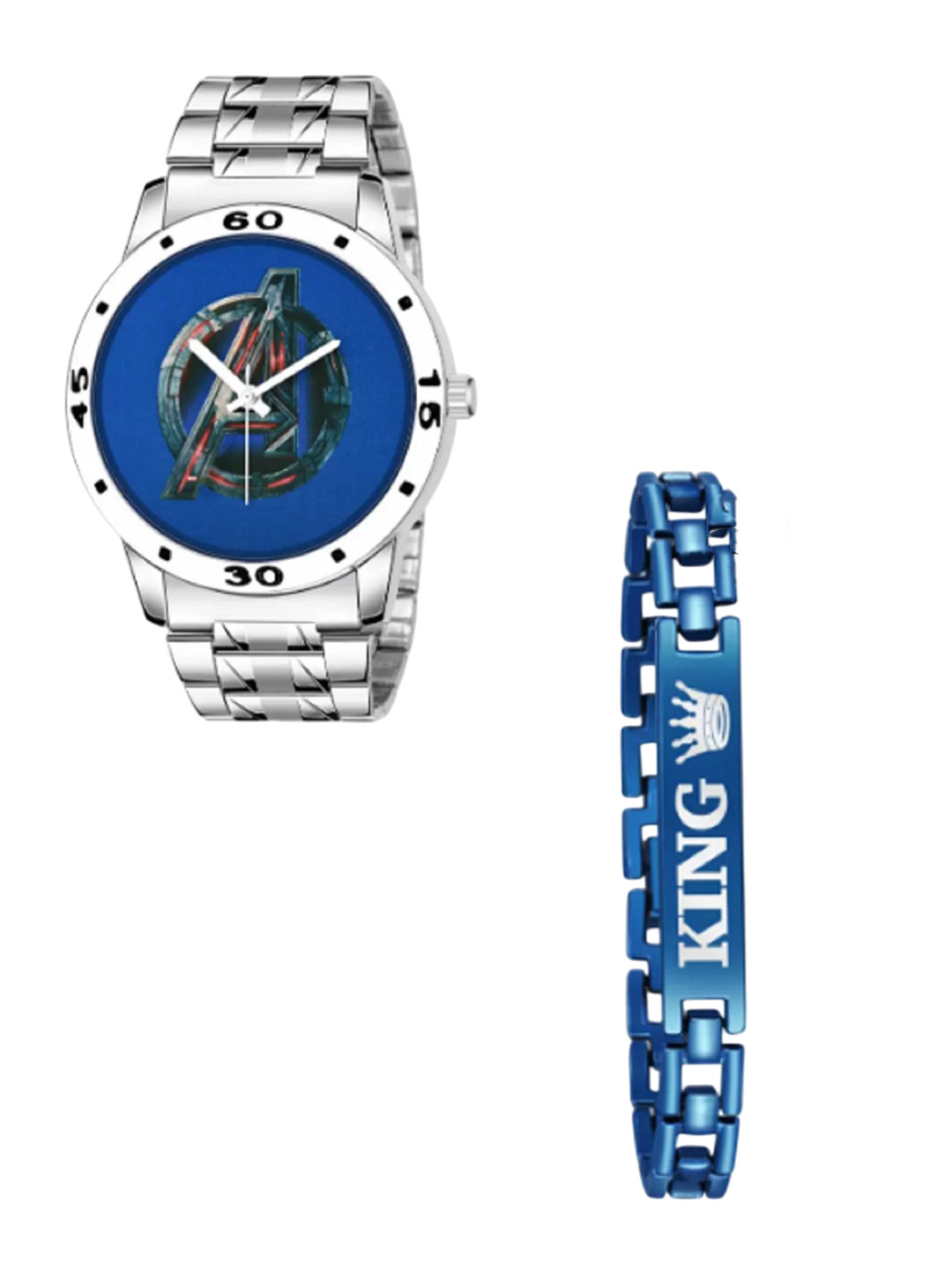 Miss Perfect Men Bracelet With Analogue Watch Gift Sets LJ392