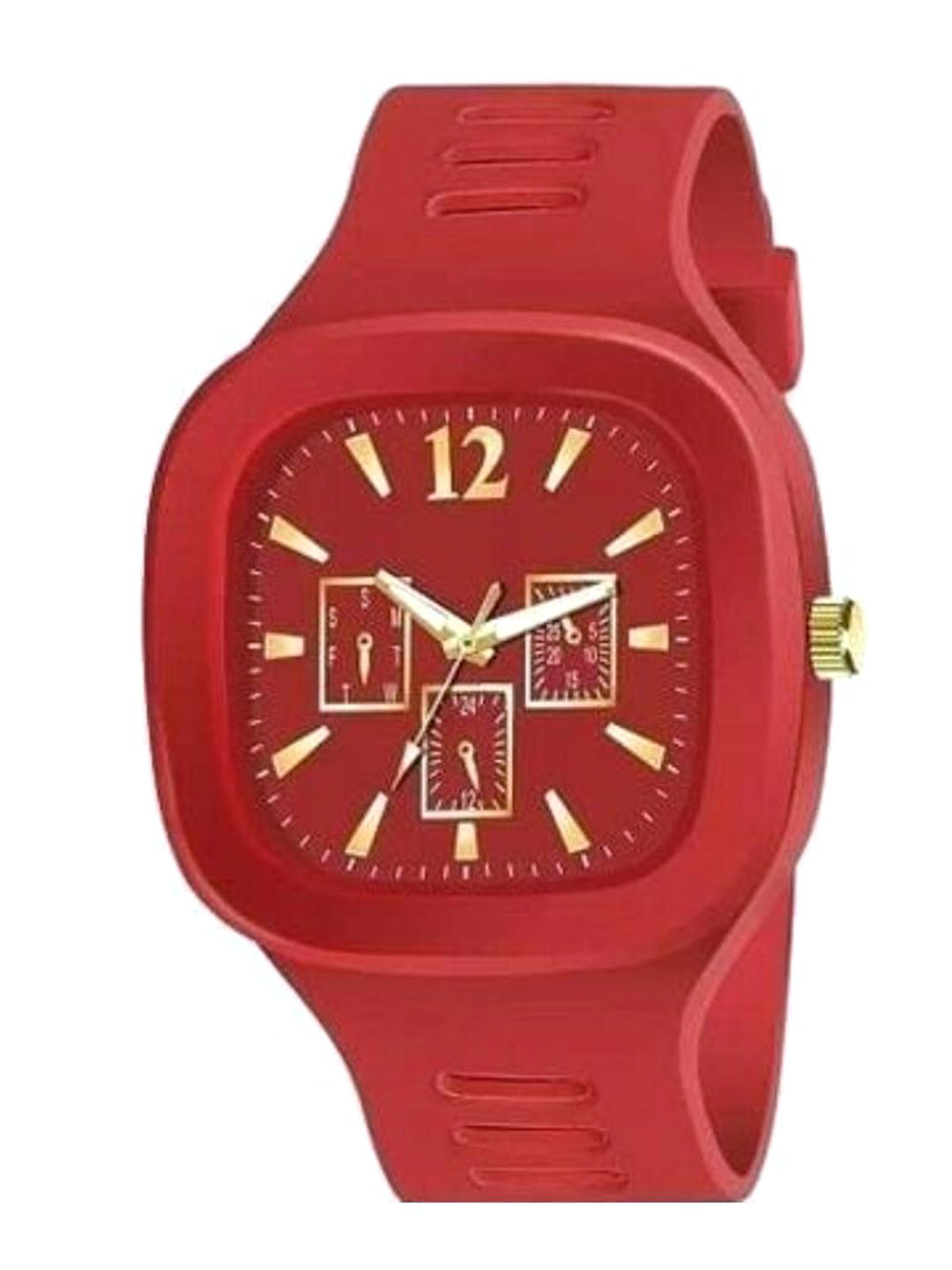 Miss Perfect Men Square Dial & Straps Analogue Watch Mila44
