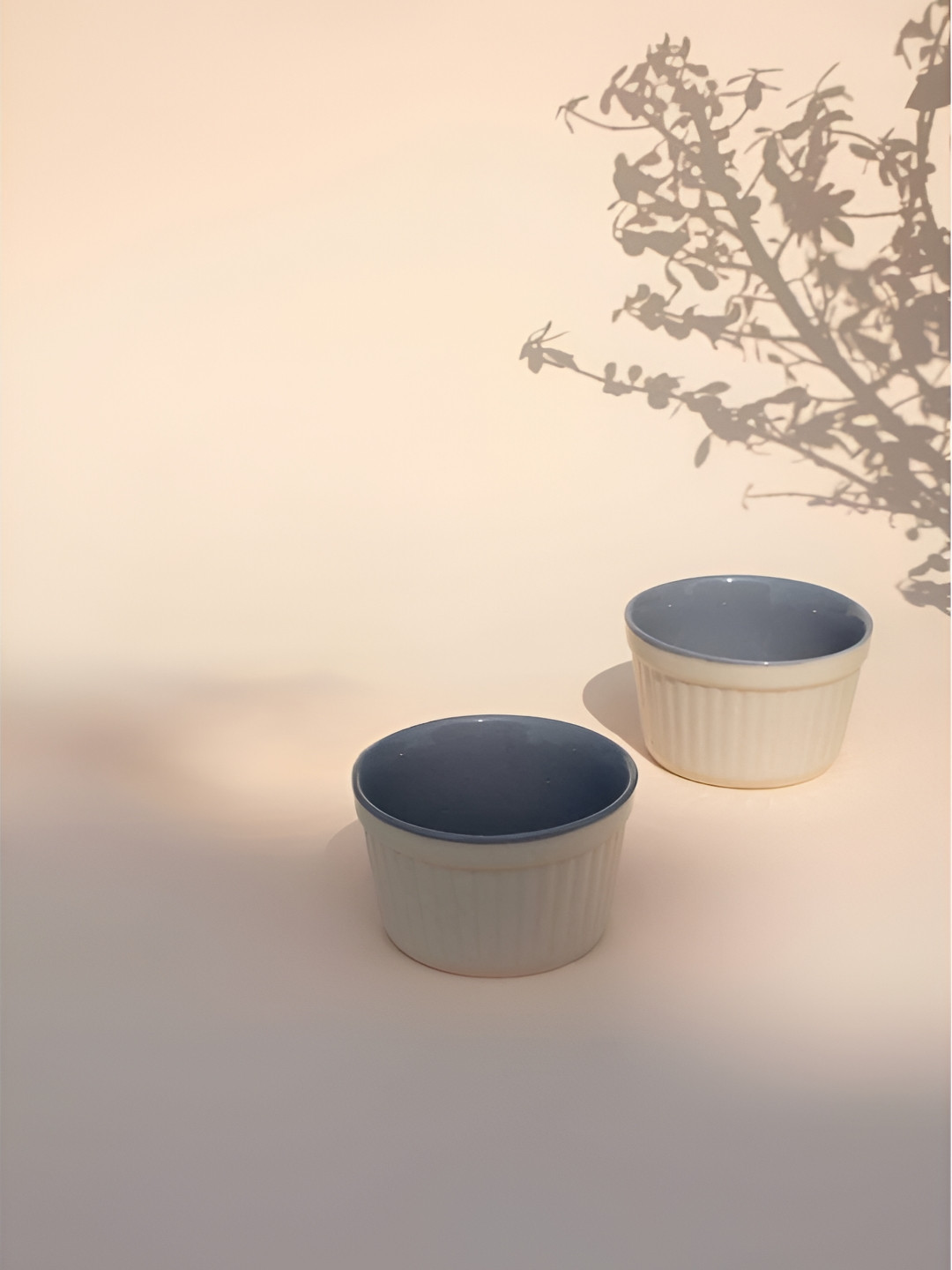 FREEDOM TREE Color Pop Grey  2 Pieces Textured Ceramic Bakeware Set