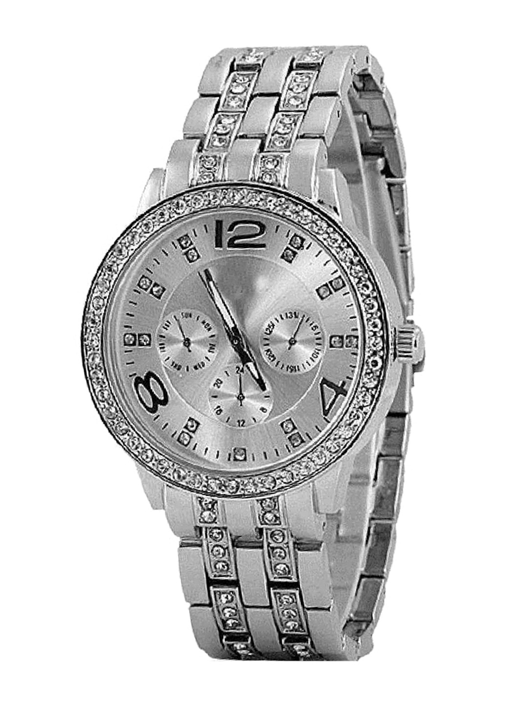 Miss Perfect Women Embellished Dial & Bracelet Style Straps Analogue Watch ni501
