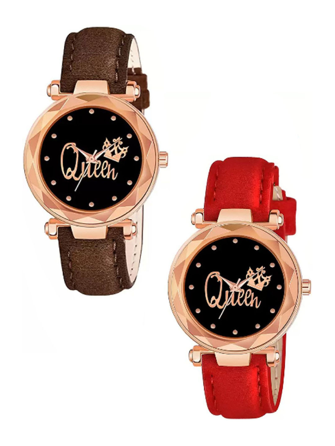 Miss Perfect Women Leather Straps Analogue Watch DF36