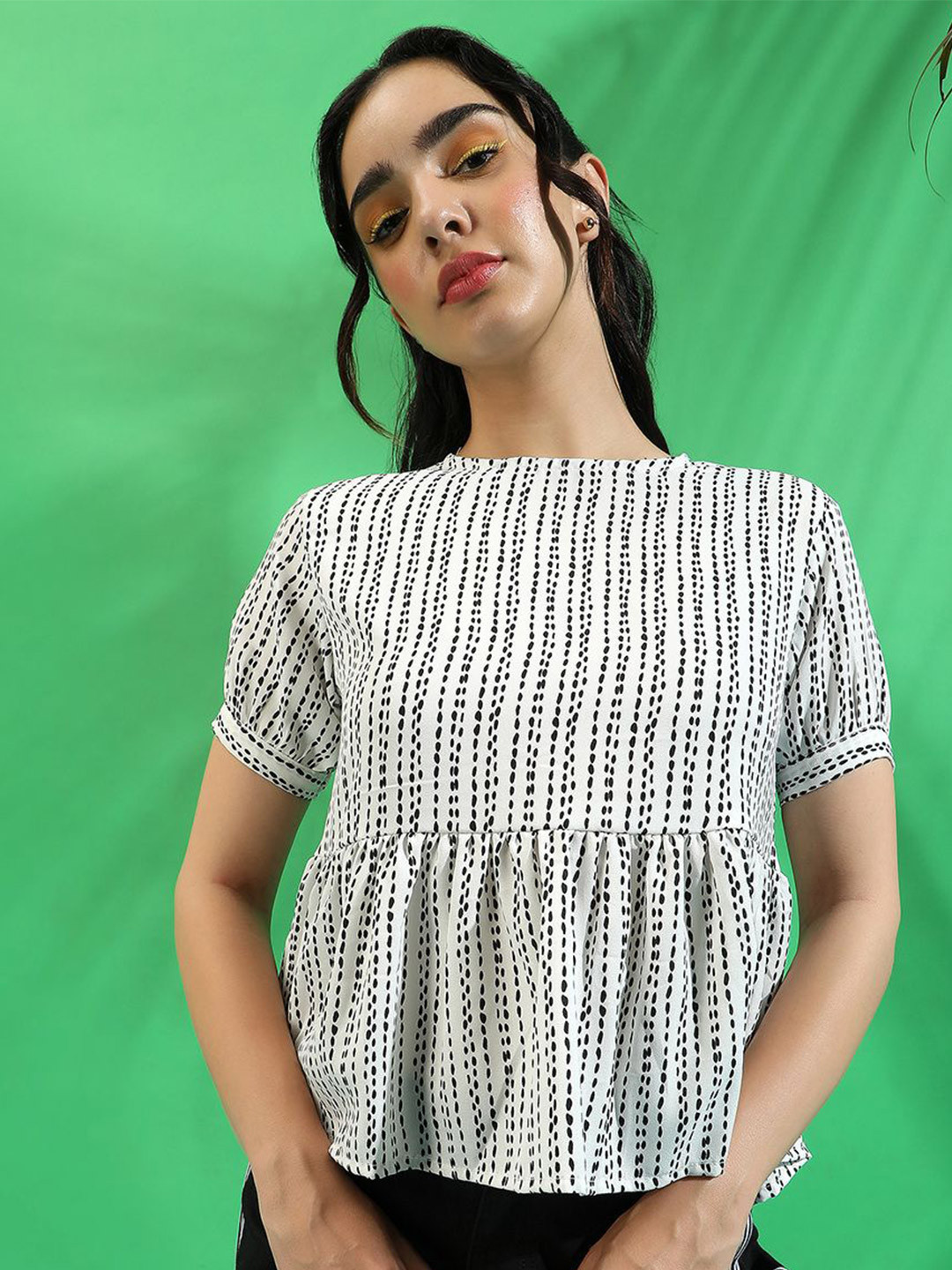 PINACOLADA Women Printed Peplum Top