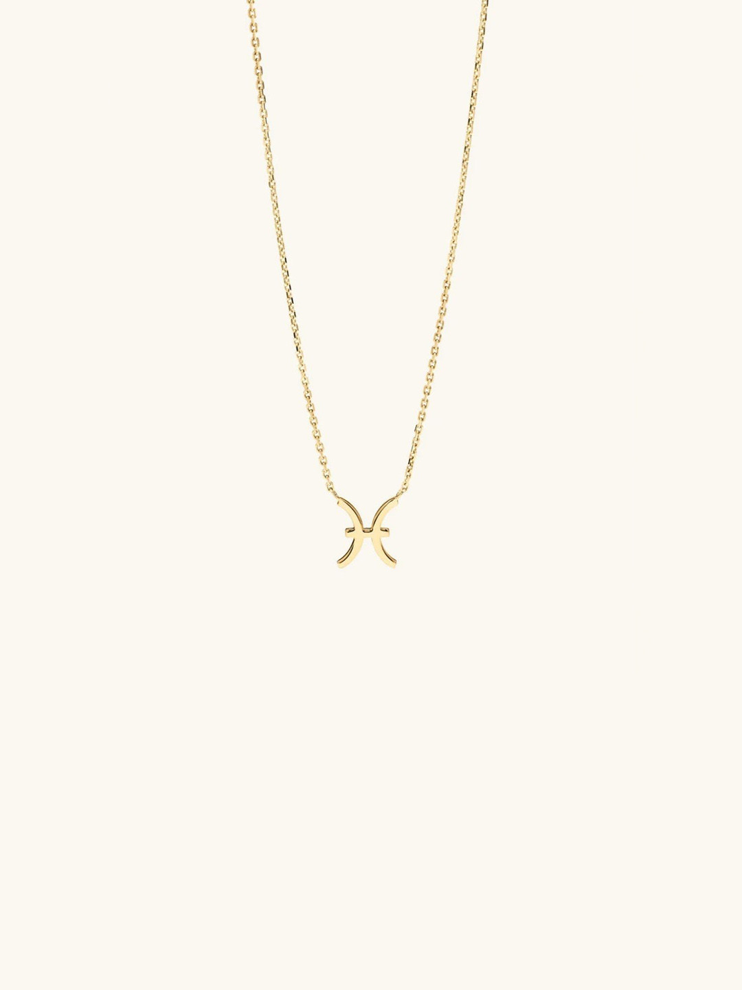 WOOYOU 925 Sterling Silver Gold-Plated Pisces Zodiac Pendant with Chain
